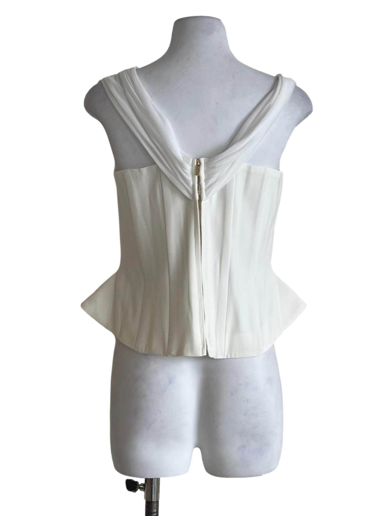 White Lace Sleeveless Top