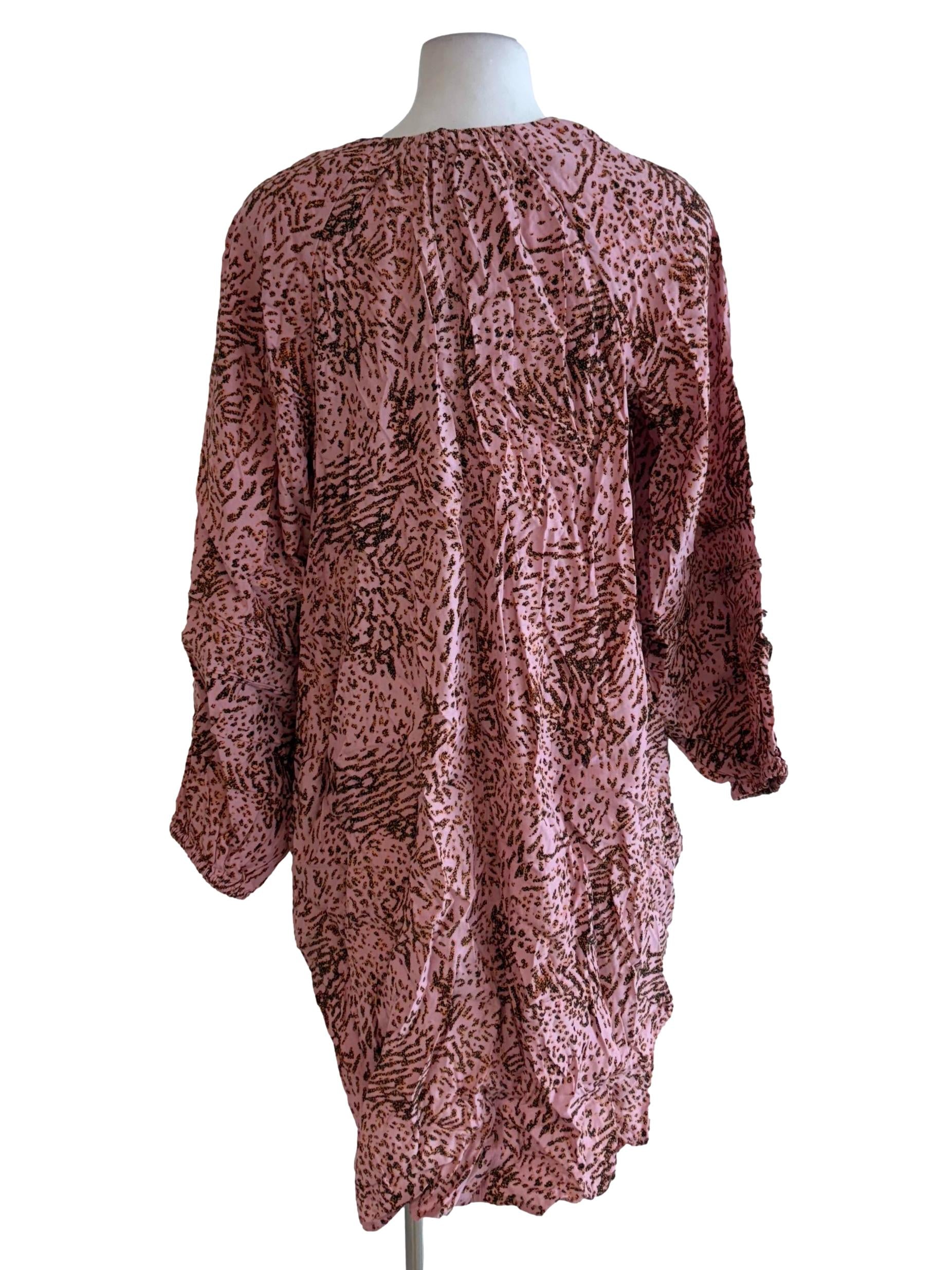 Watermelon Pink Animal Print Dress