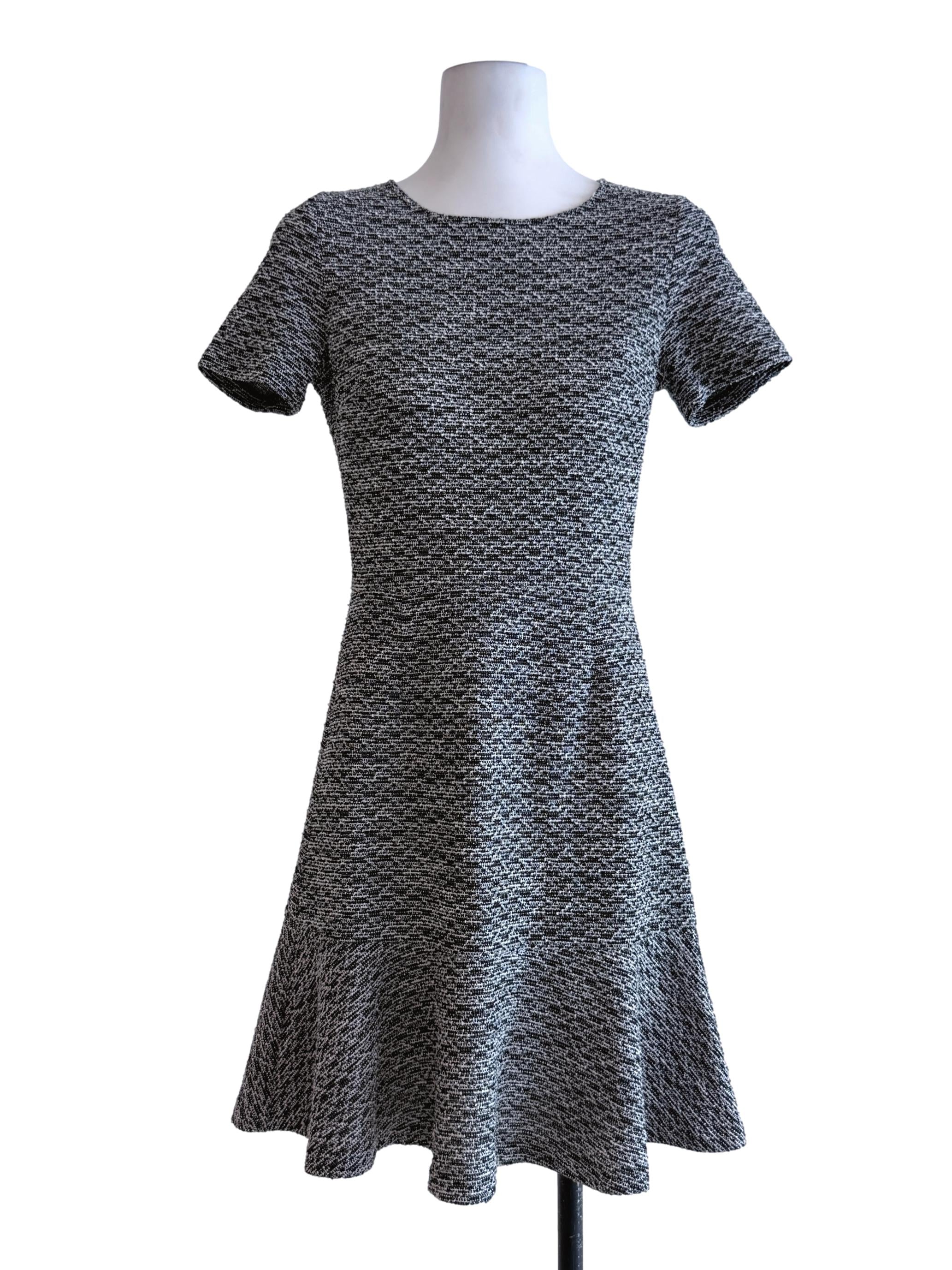 Black White Knitted Sundress