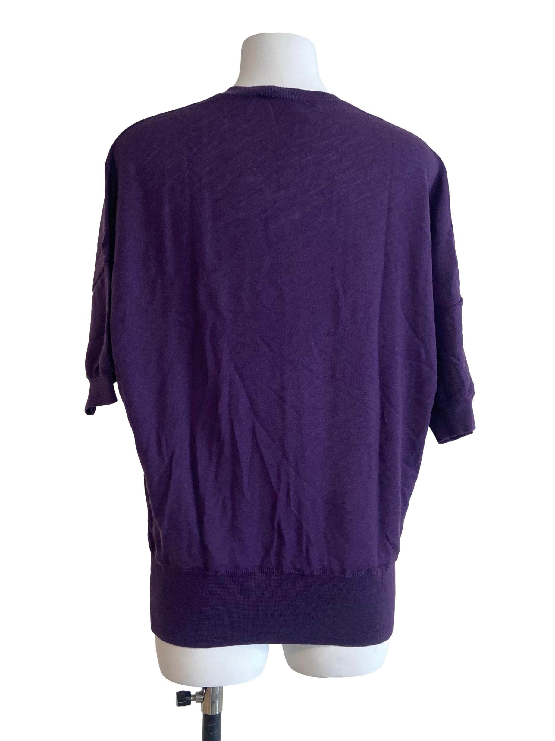 Violet Purple Button Down Cardigan