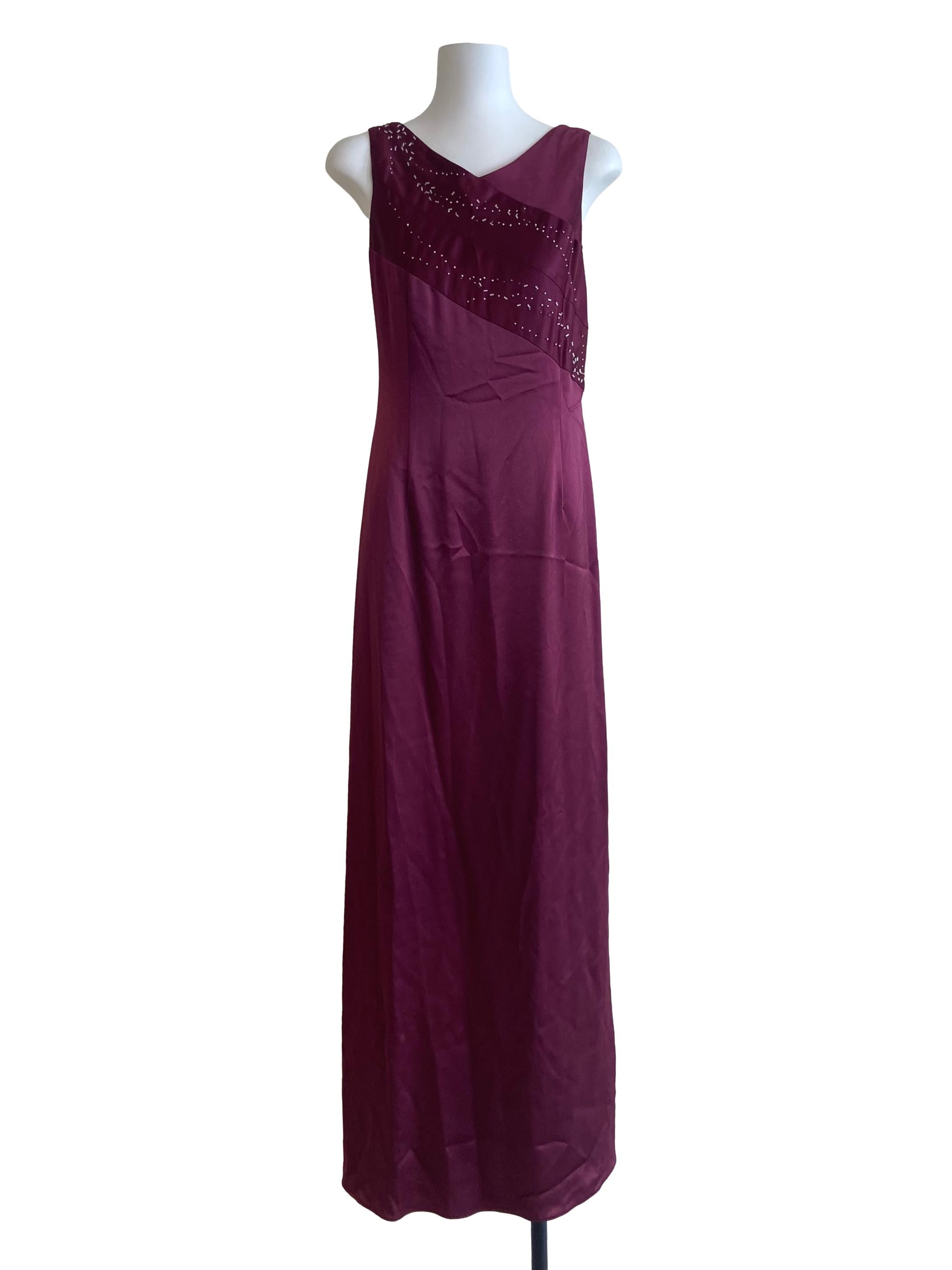 Plum Purple Sleeveless Maxi Dress