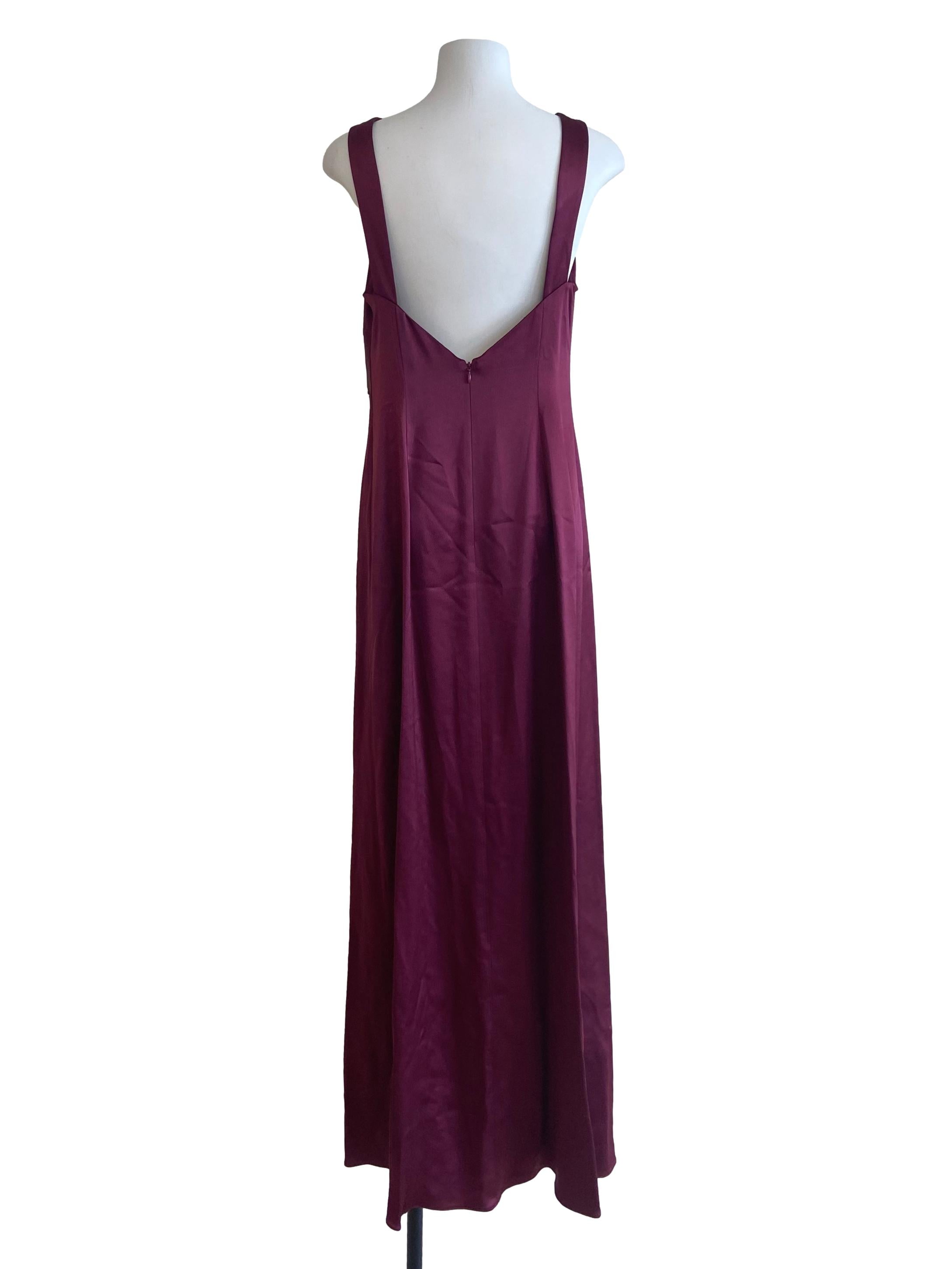 Plum Purple Sleeveless Maxi Dress