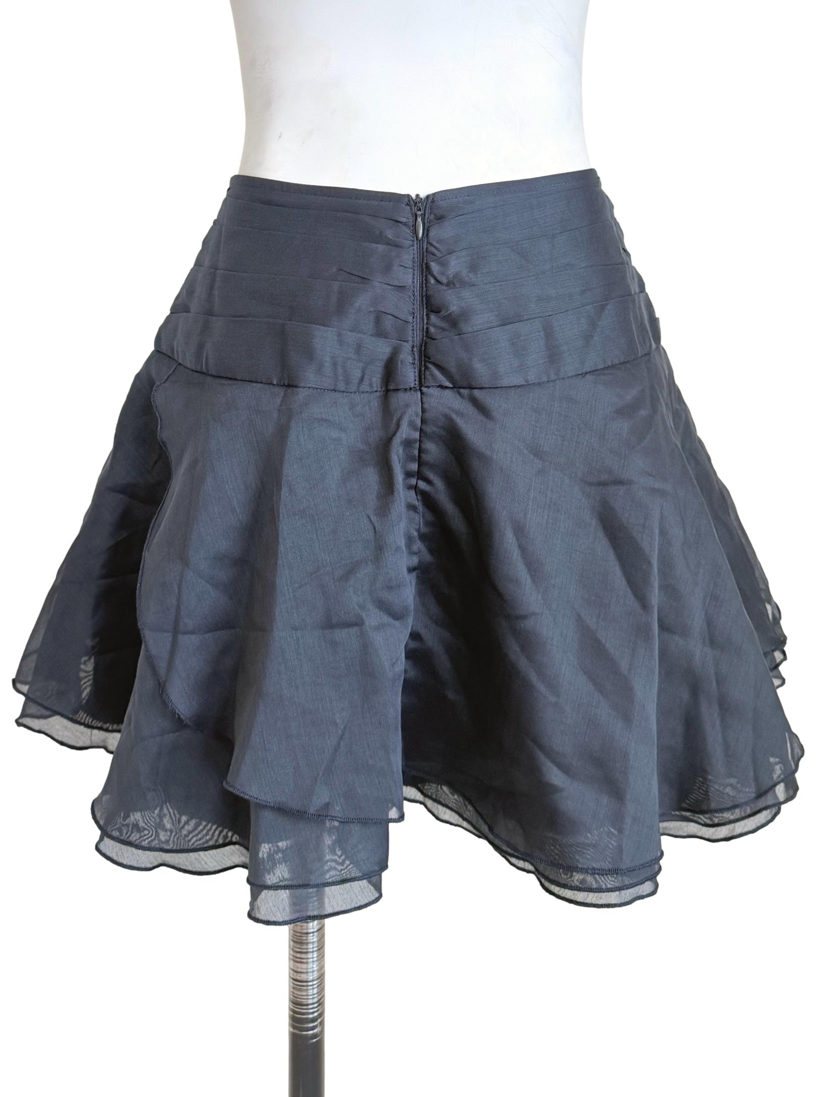 Indigo Blue Tiered Skirt