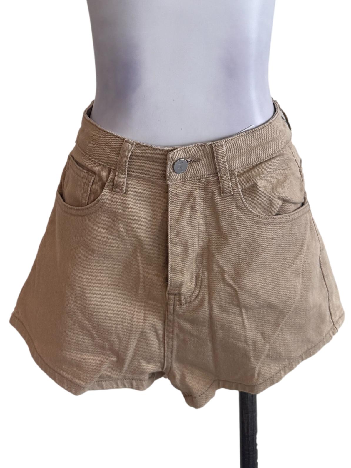 Tortilla Brown Denim Shorts