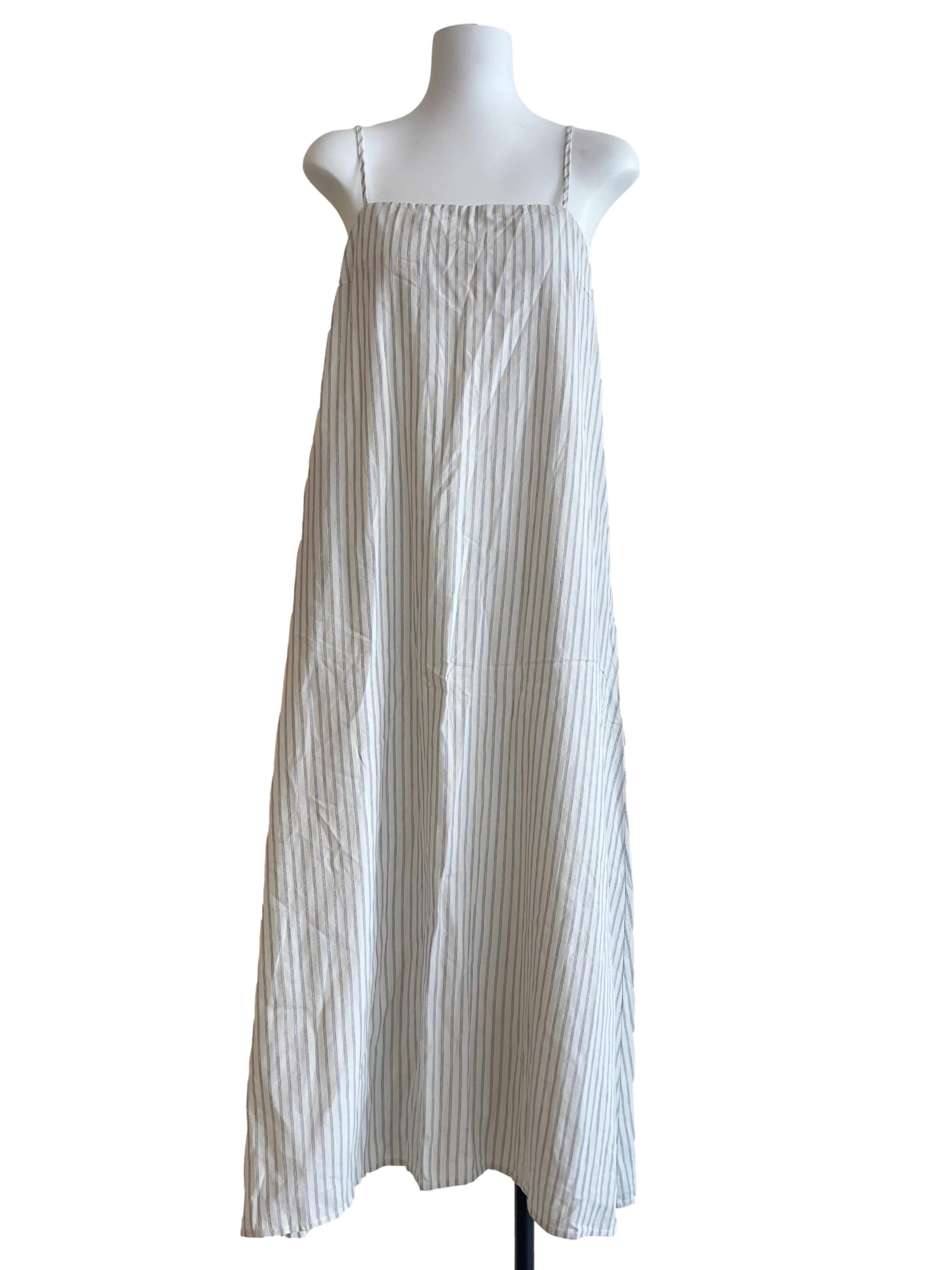 Daisy White Straight Across Slip Dress