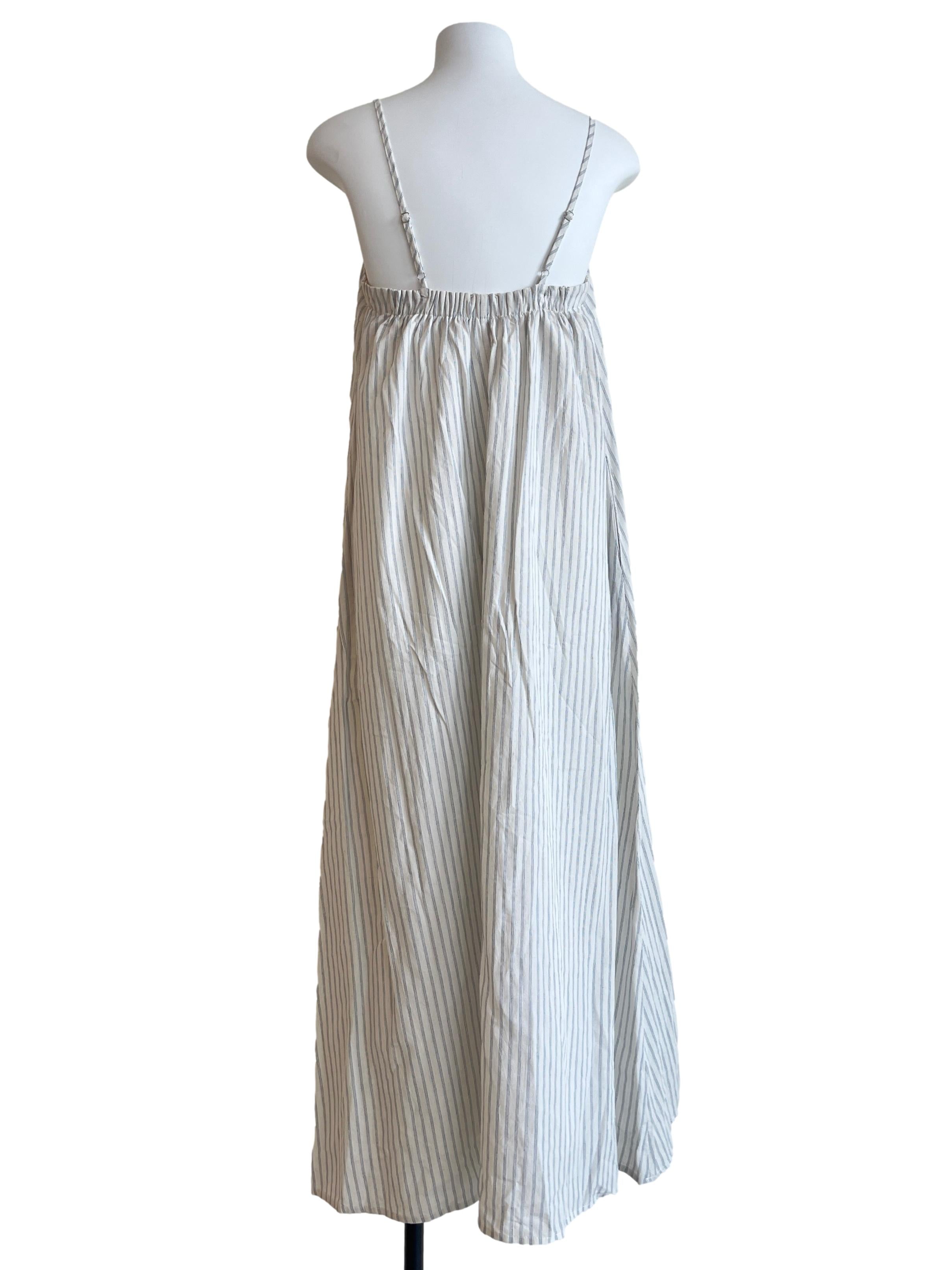 Daisy White Straight Across Slip Dress