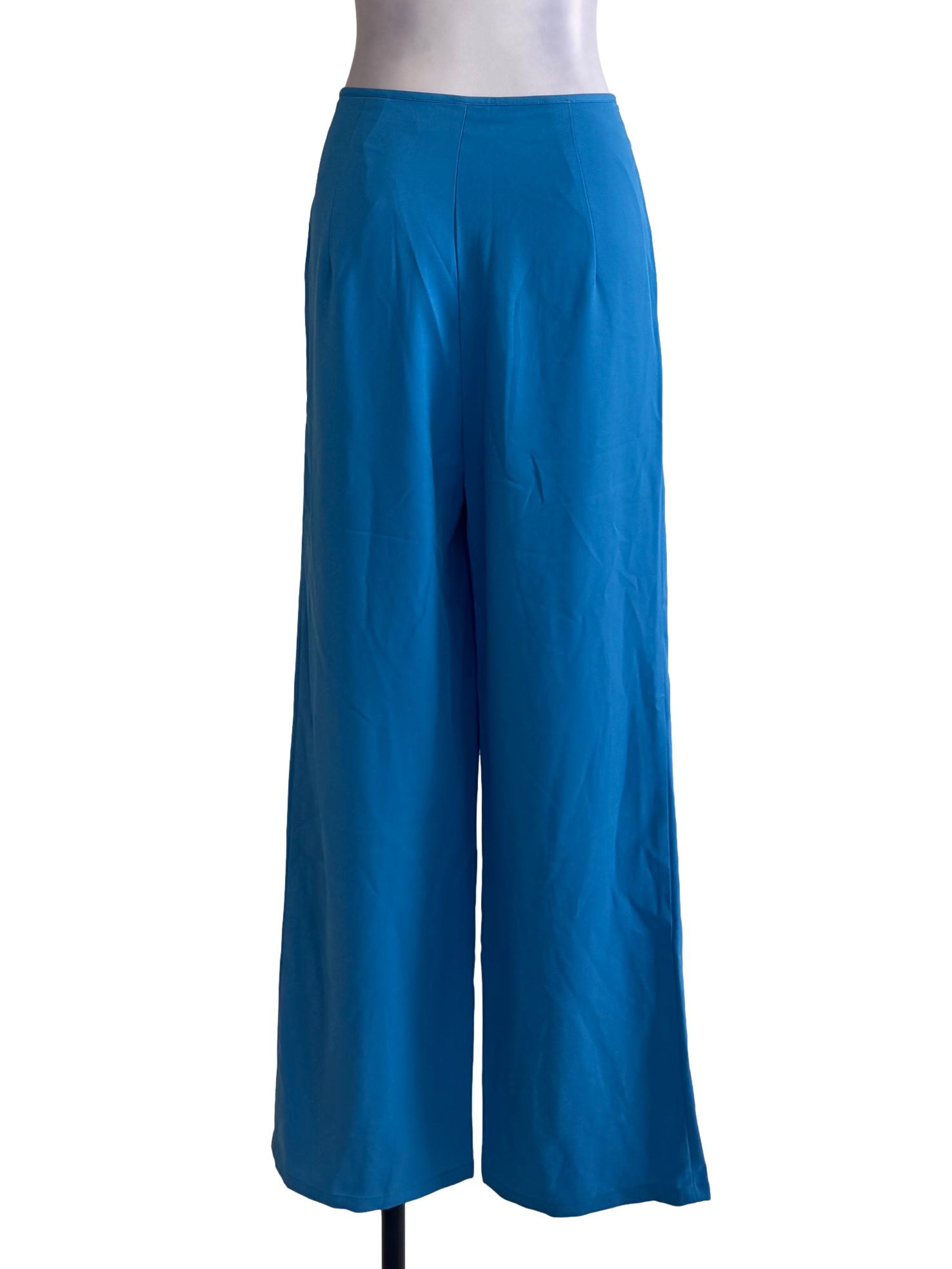 Blue Wide Leg Pants