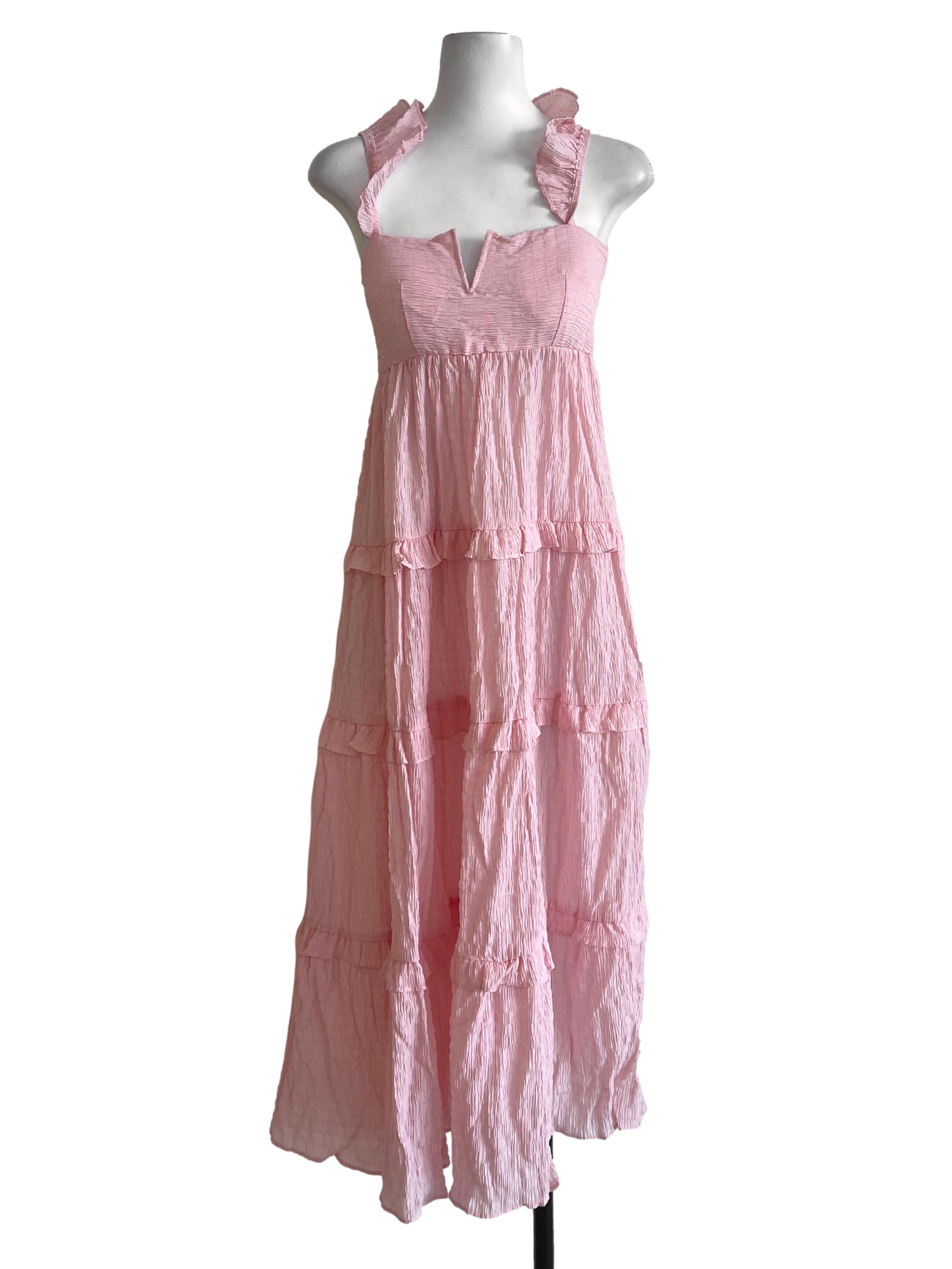 Soft Pink Babydoll Dress