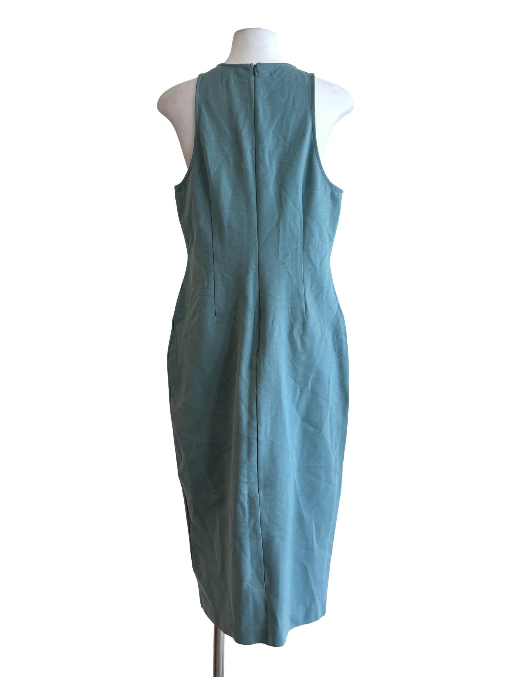Tiffany Blue Sleeveless Pencil Dress LB
