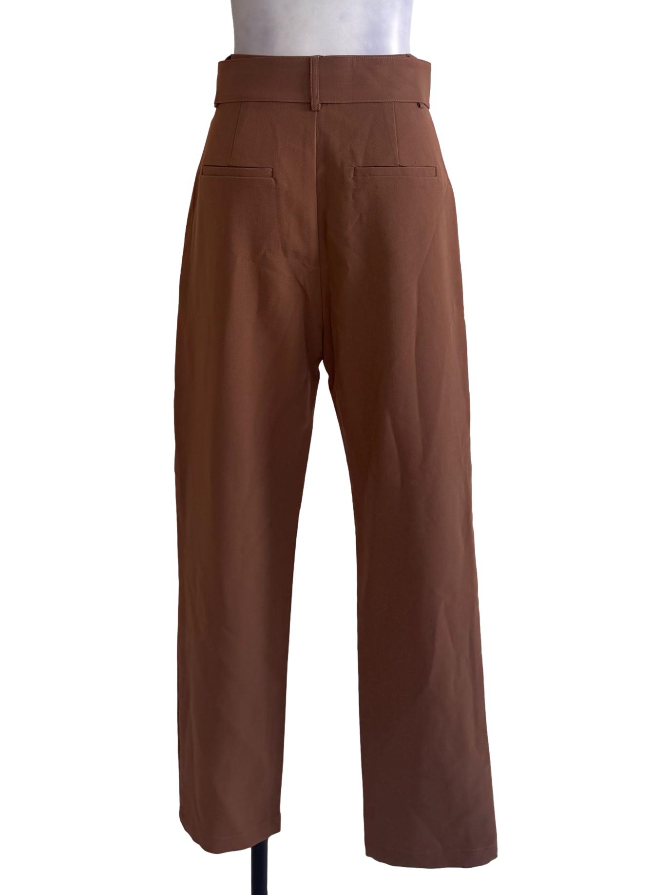 Brown Straight Pants