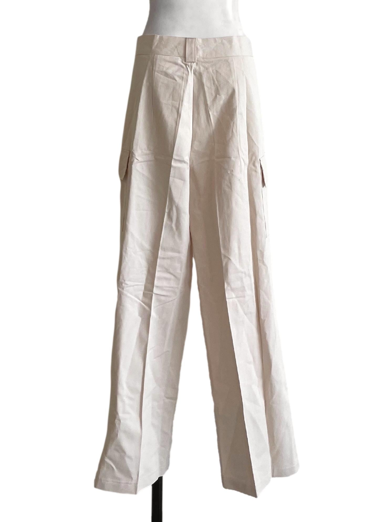 Light Yellow Wide Leg Pants