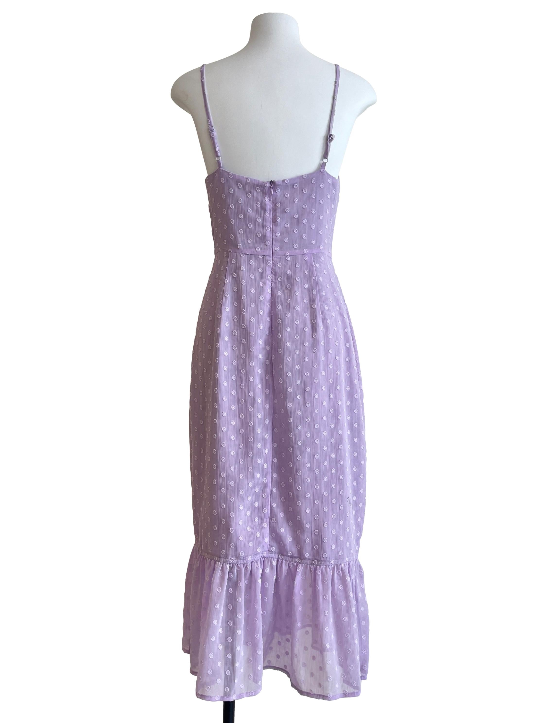 Lavender Purple Sweetheart Sleeveless Dropwaist Dress
