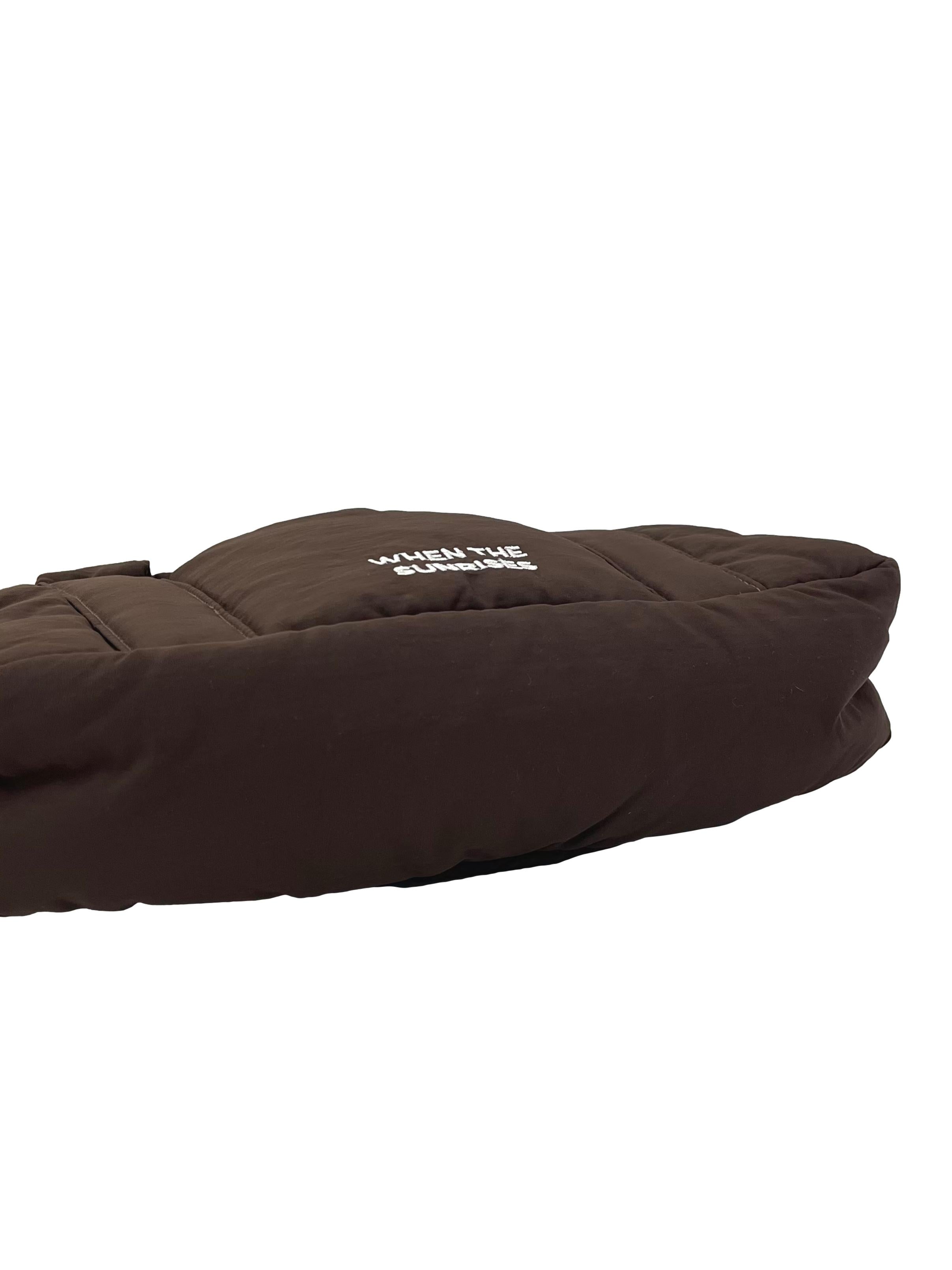 Brown Puffer Shoulder Bag