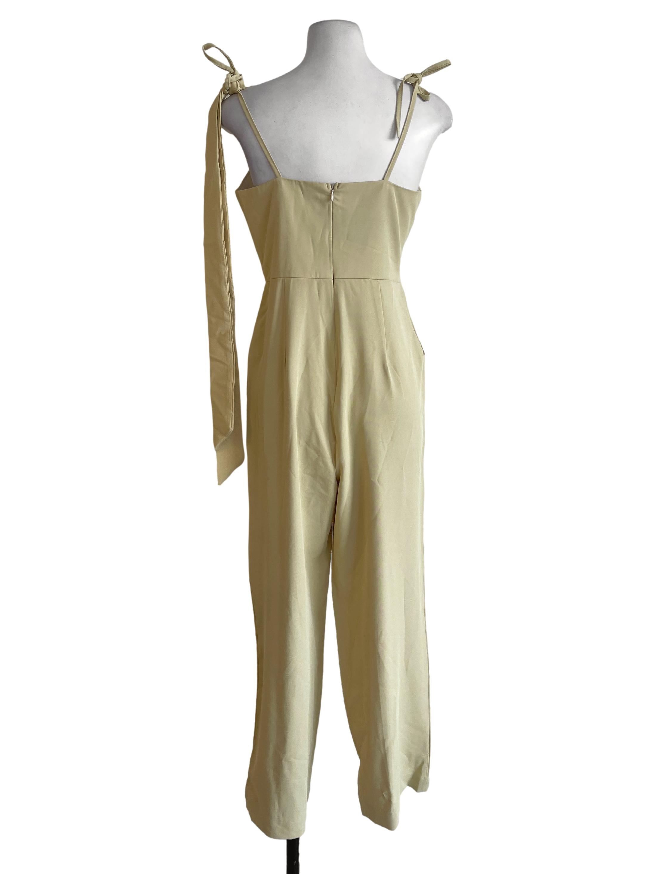 Soft Yellow All Over Jumpsuit