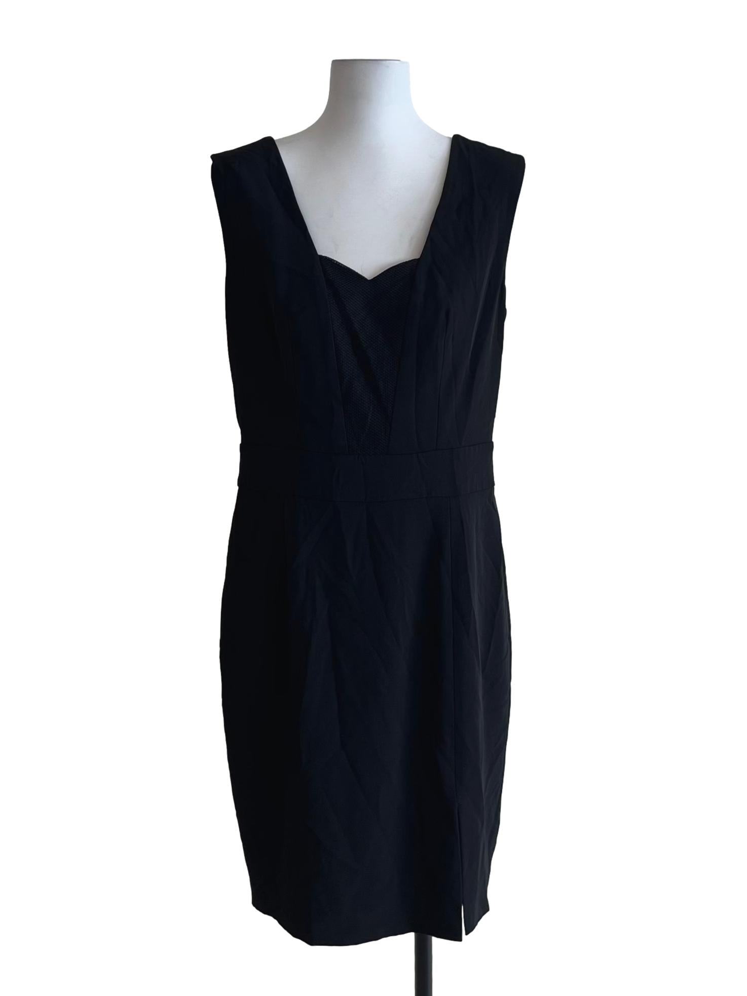 Black Sleeveless A-Line Dress