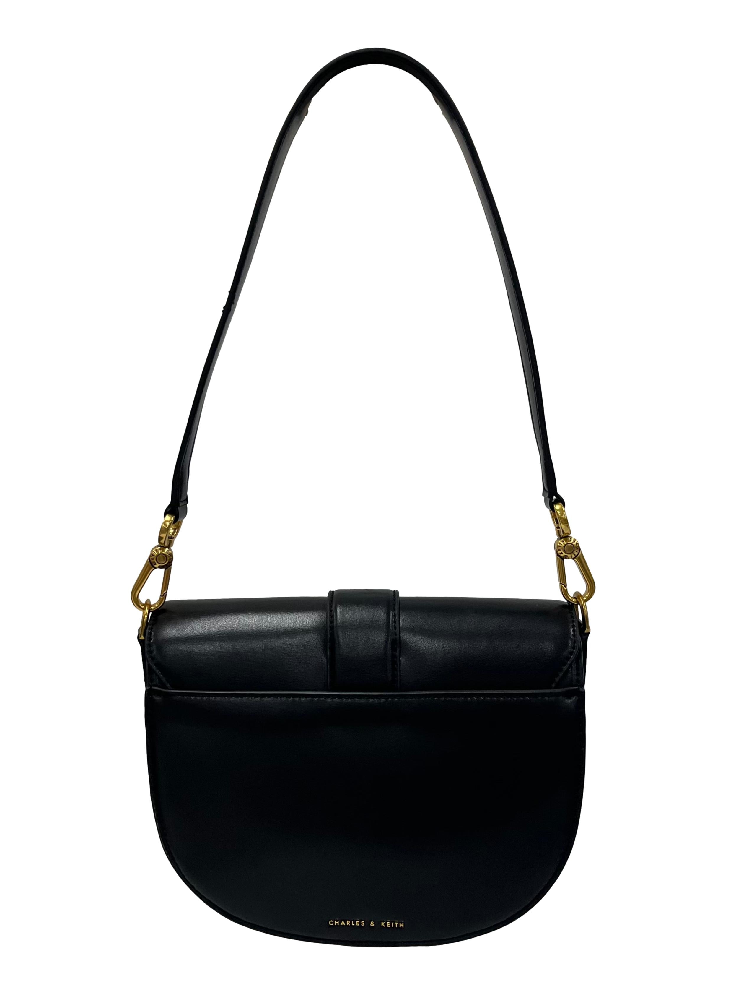 Black Gabine Saddle Bag