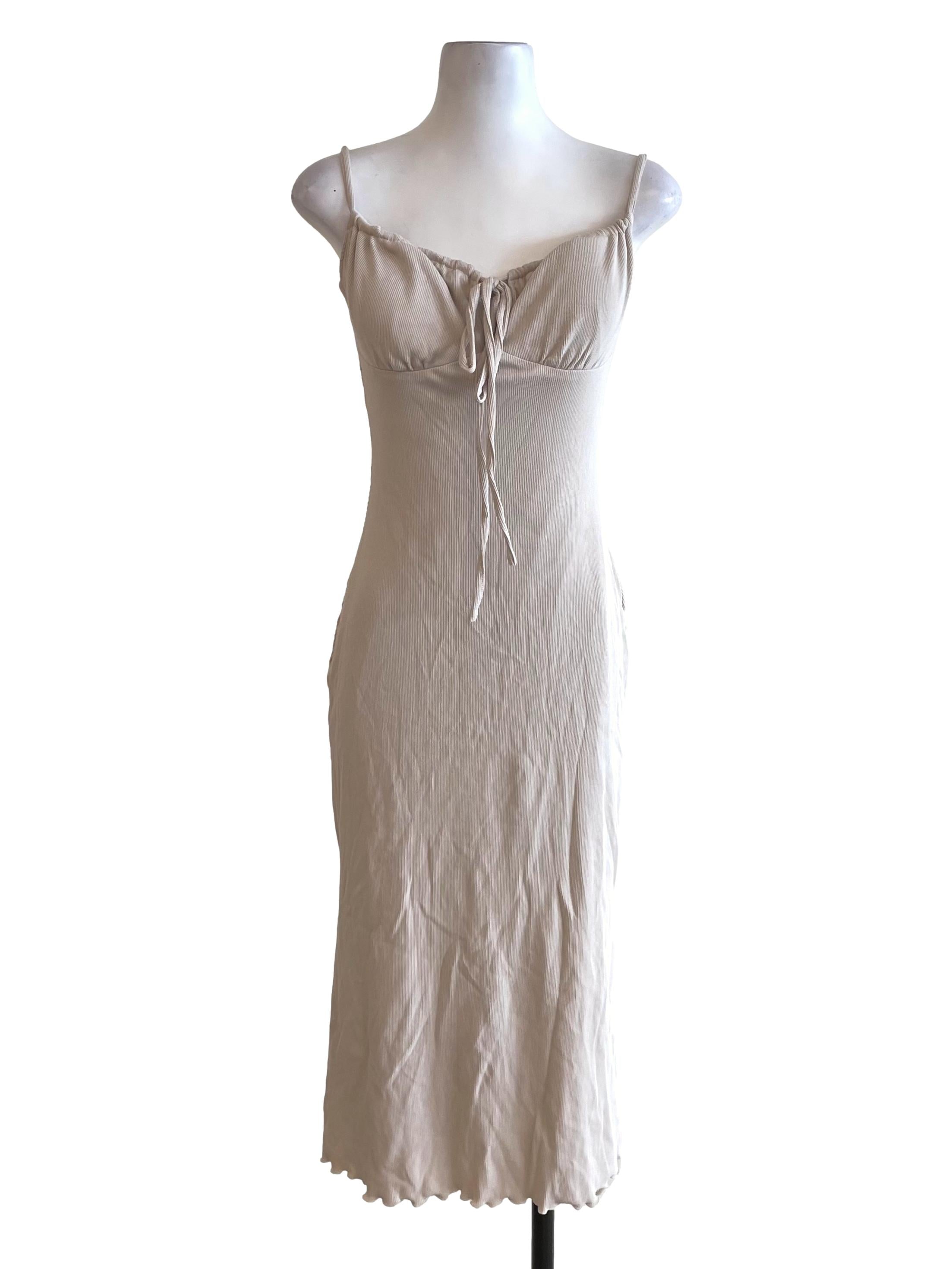 Oat Tie Bow Bustier Cami Dress