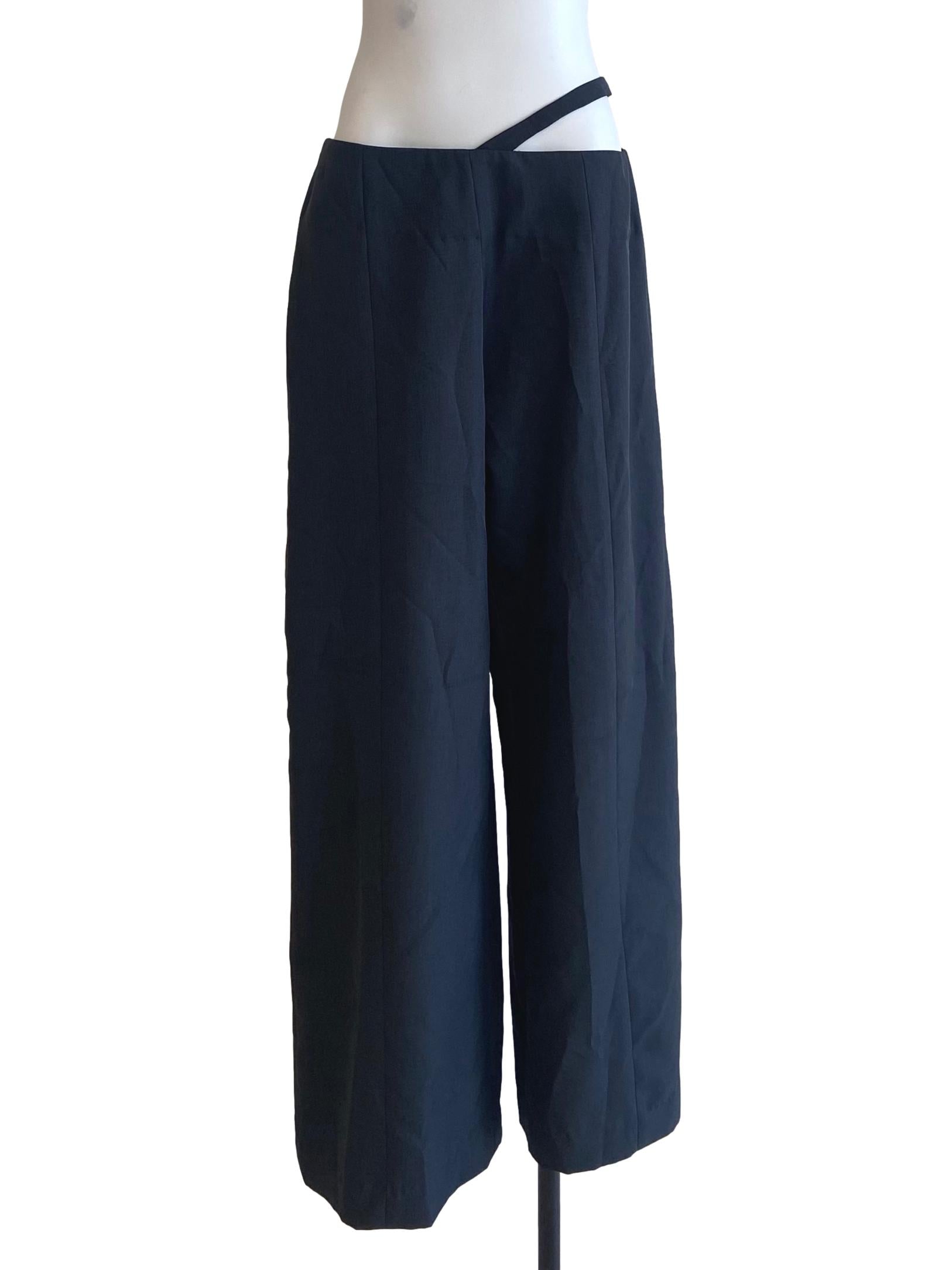 Anchor Grey Highwaist Herringbone Pants