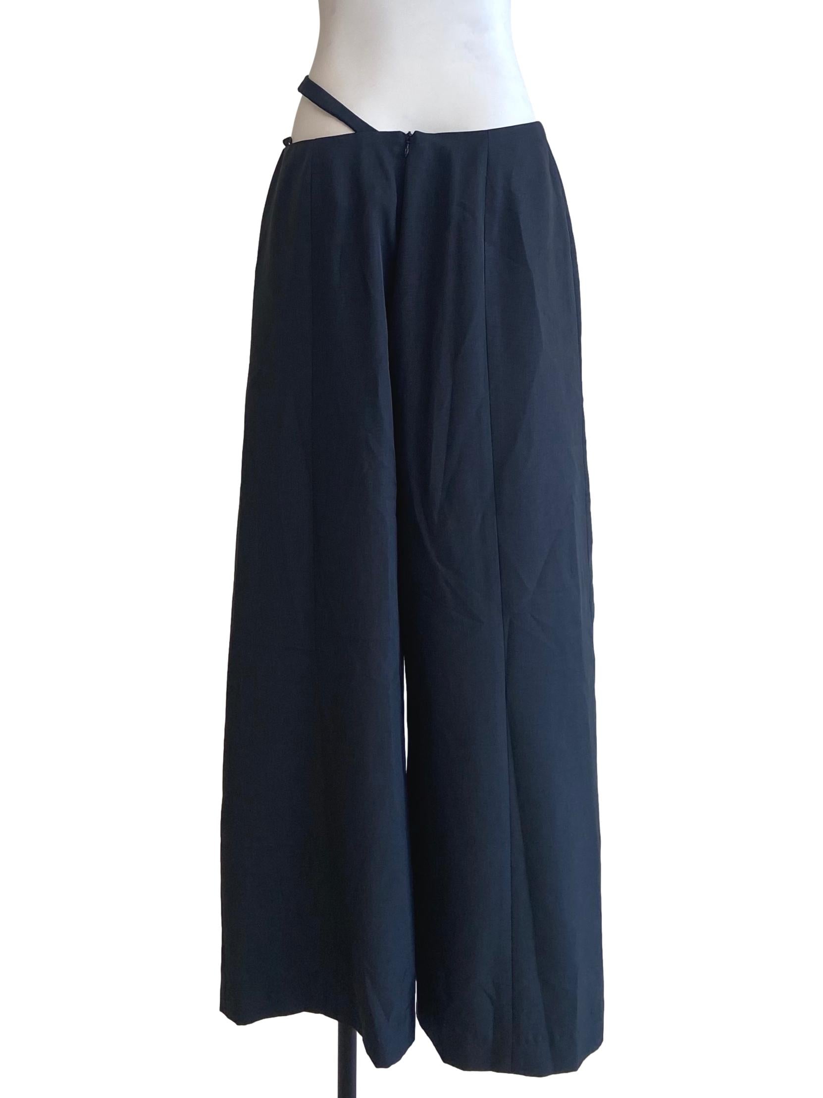 Anchor Grey Highwaist Herringbone Pants