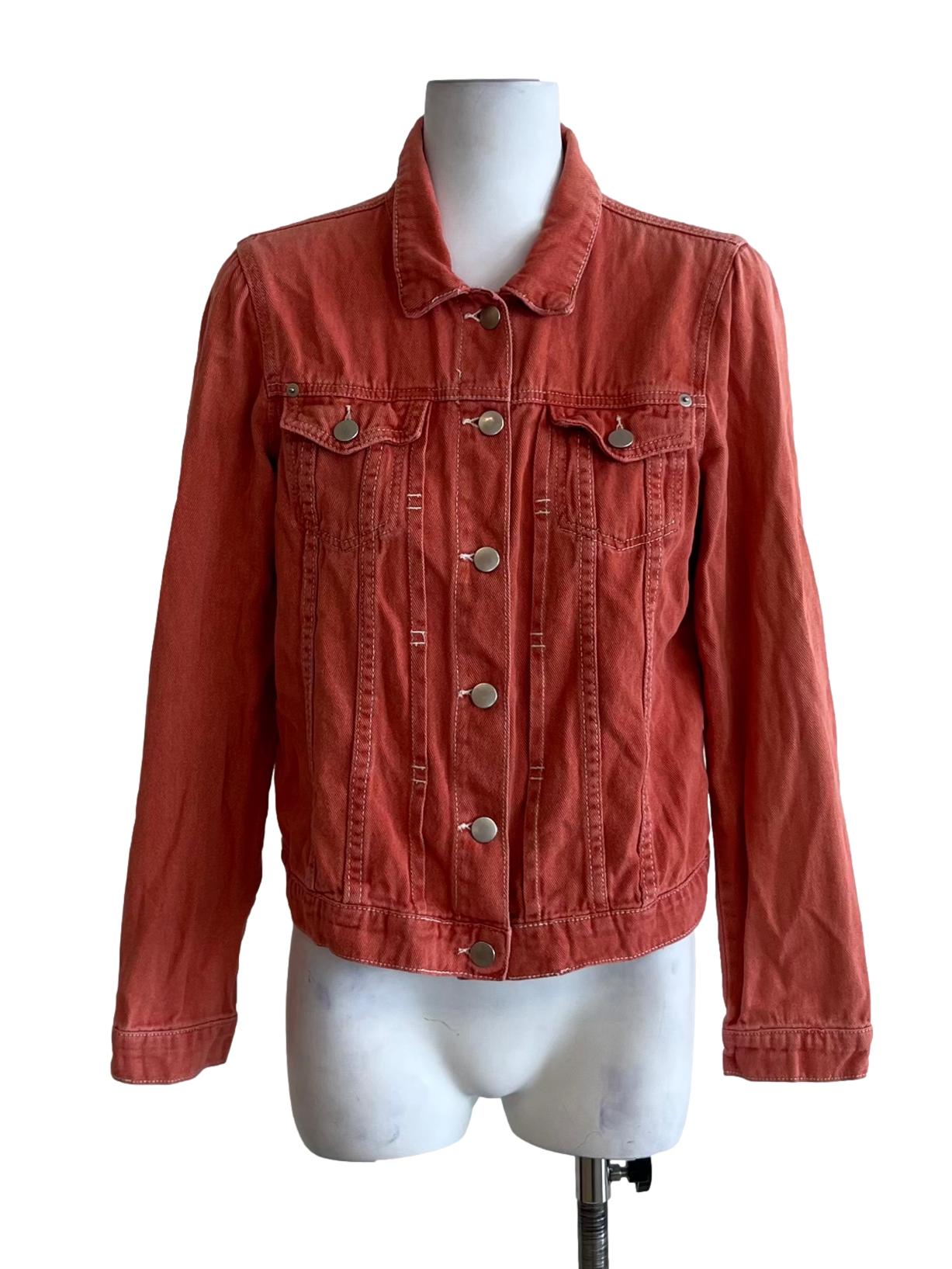 Blush Red Button Up Jacket