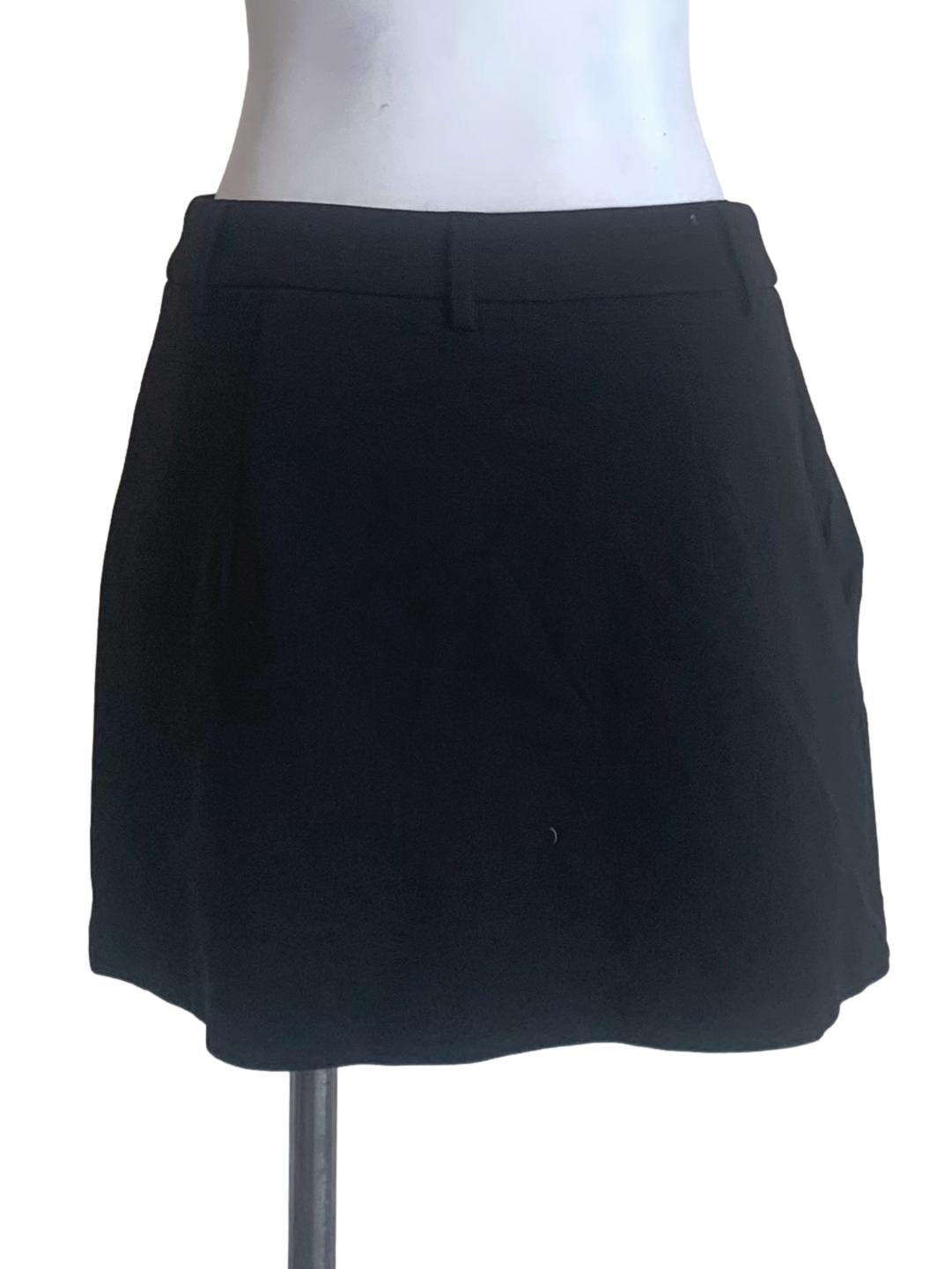 Midnight Black Mini Skirt