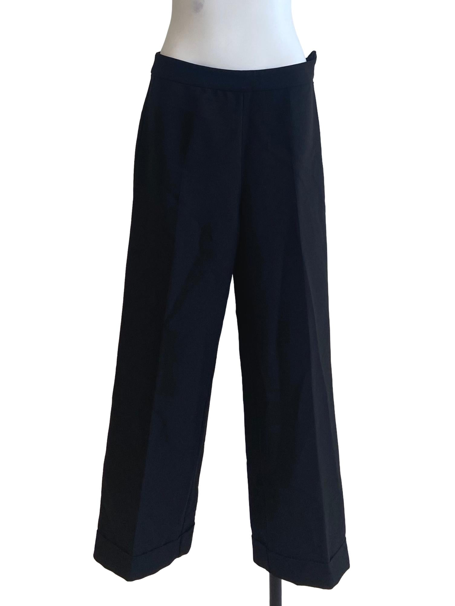 Black Highwaist Straight Formal Pants