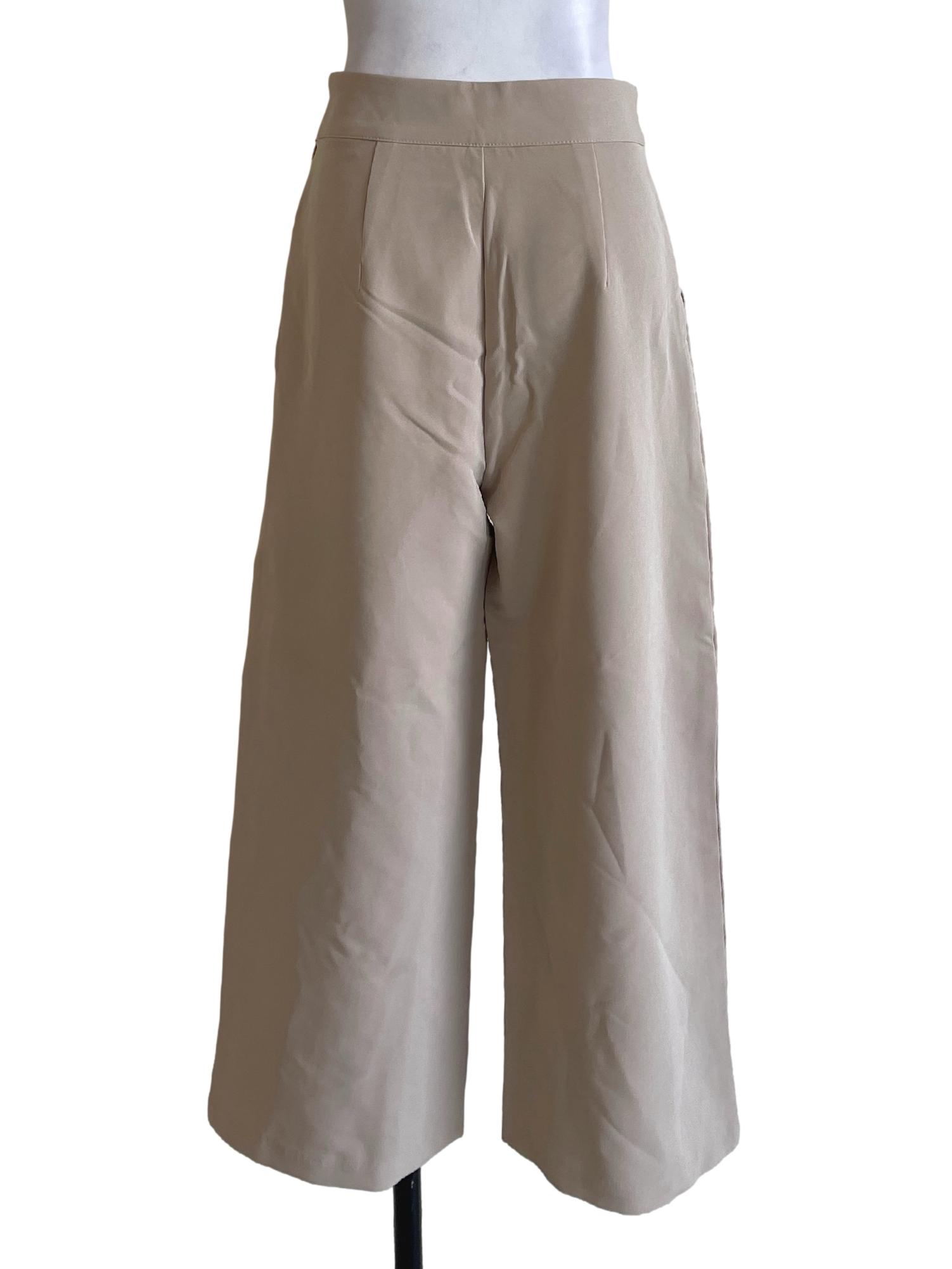 Cream Bermuda Pants