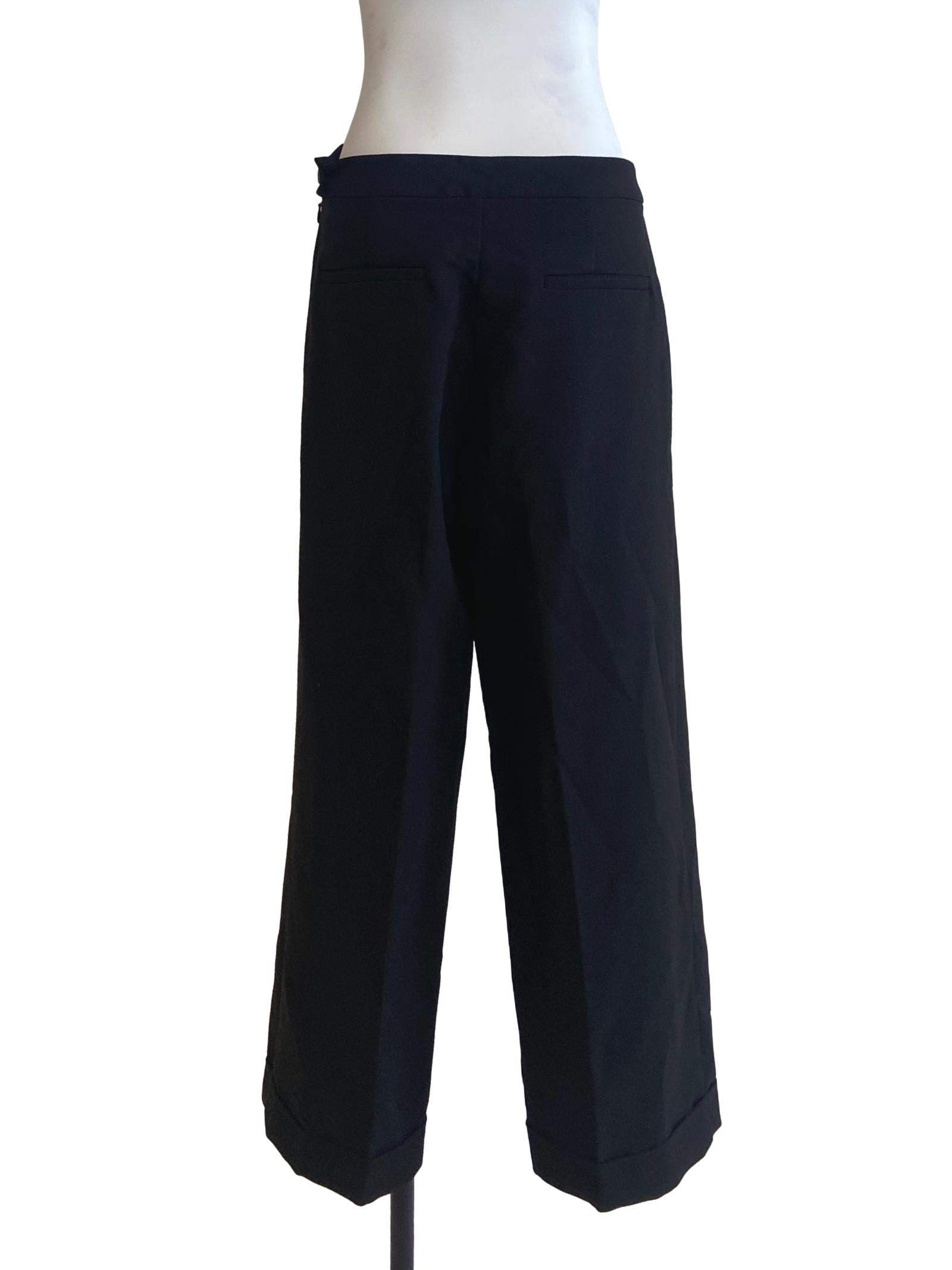 Black Highwaist Straight Formal Pants
