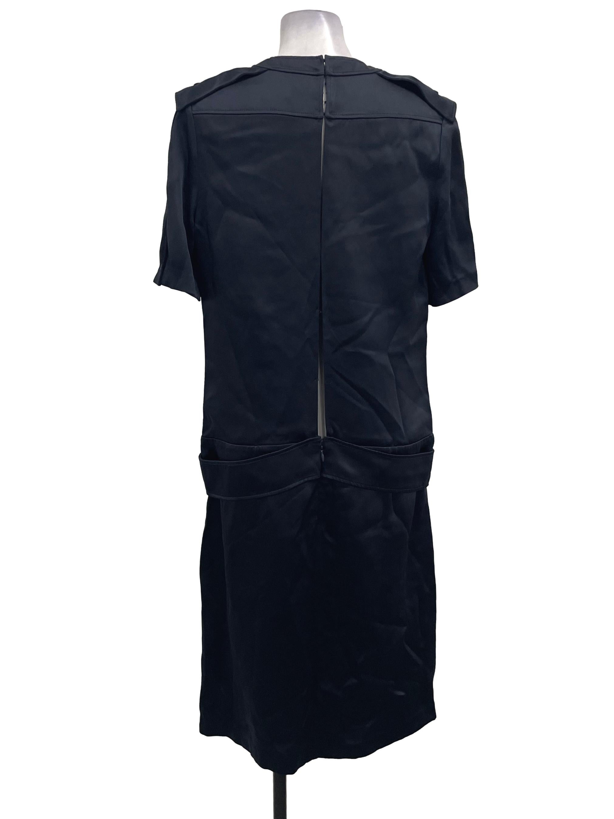 Tom Ford Navy Military Button Sleeve Dress
