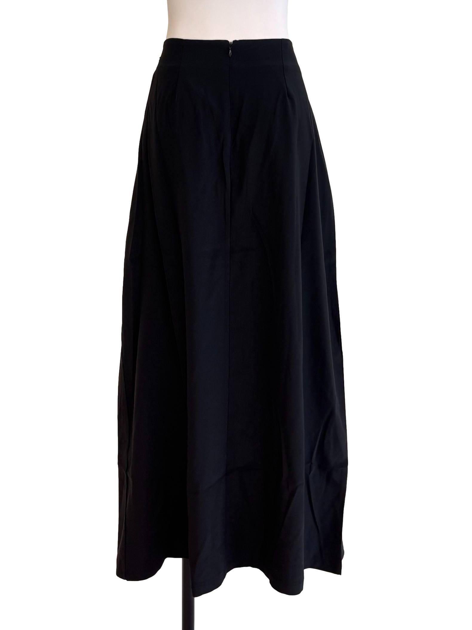 Black Side Tie Skirt
