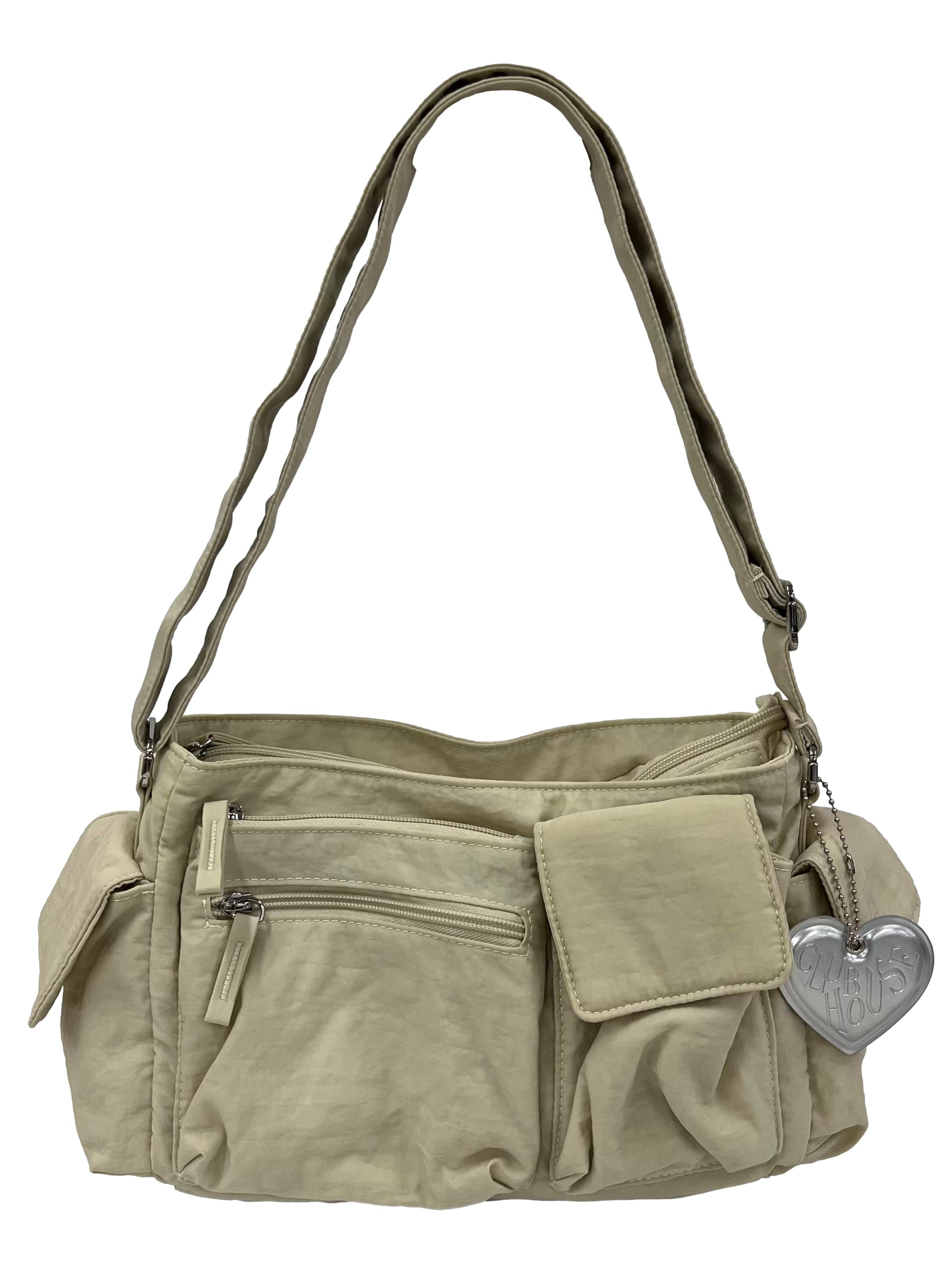 Cream Freddy Cargo Shoulder Bag