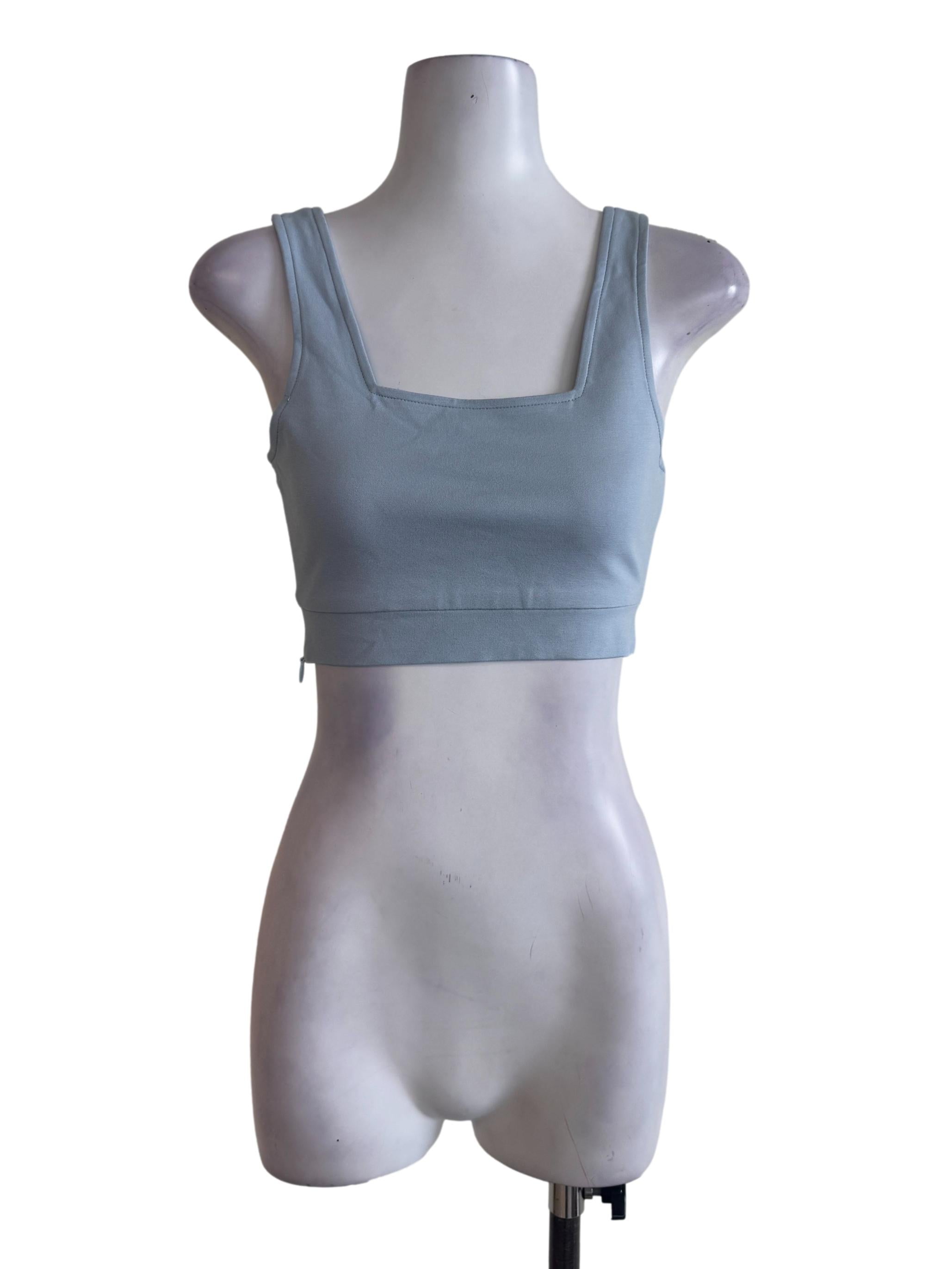 Sky Blue Crop Top