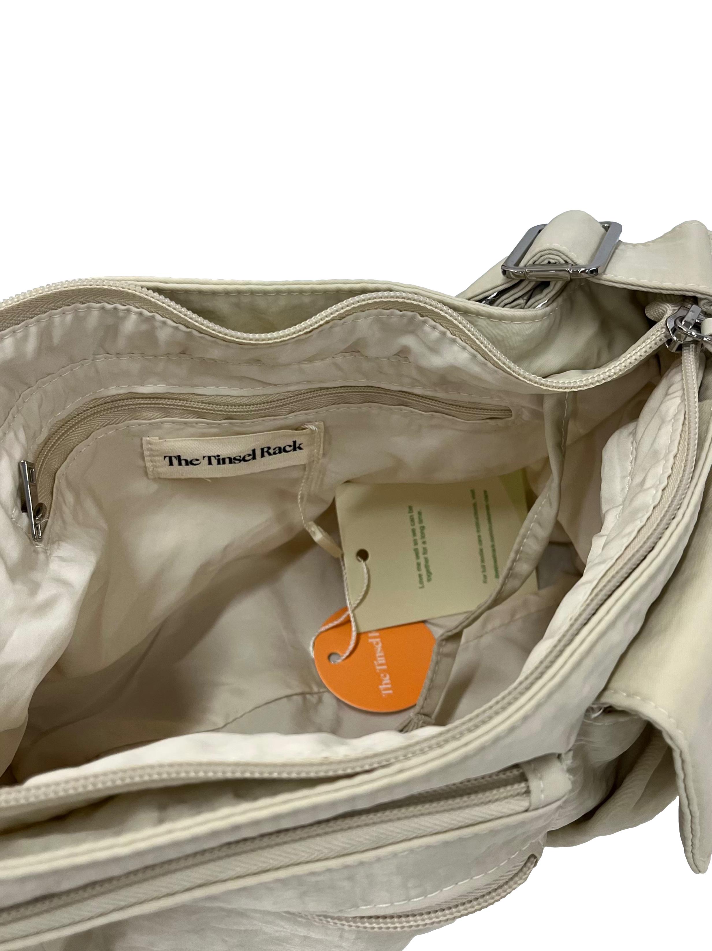 Cream Freddy Cargo Shoulder Bag