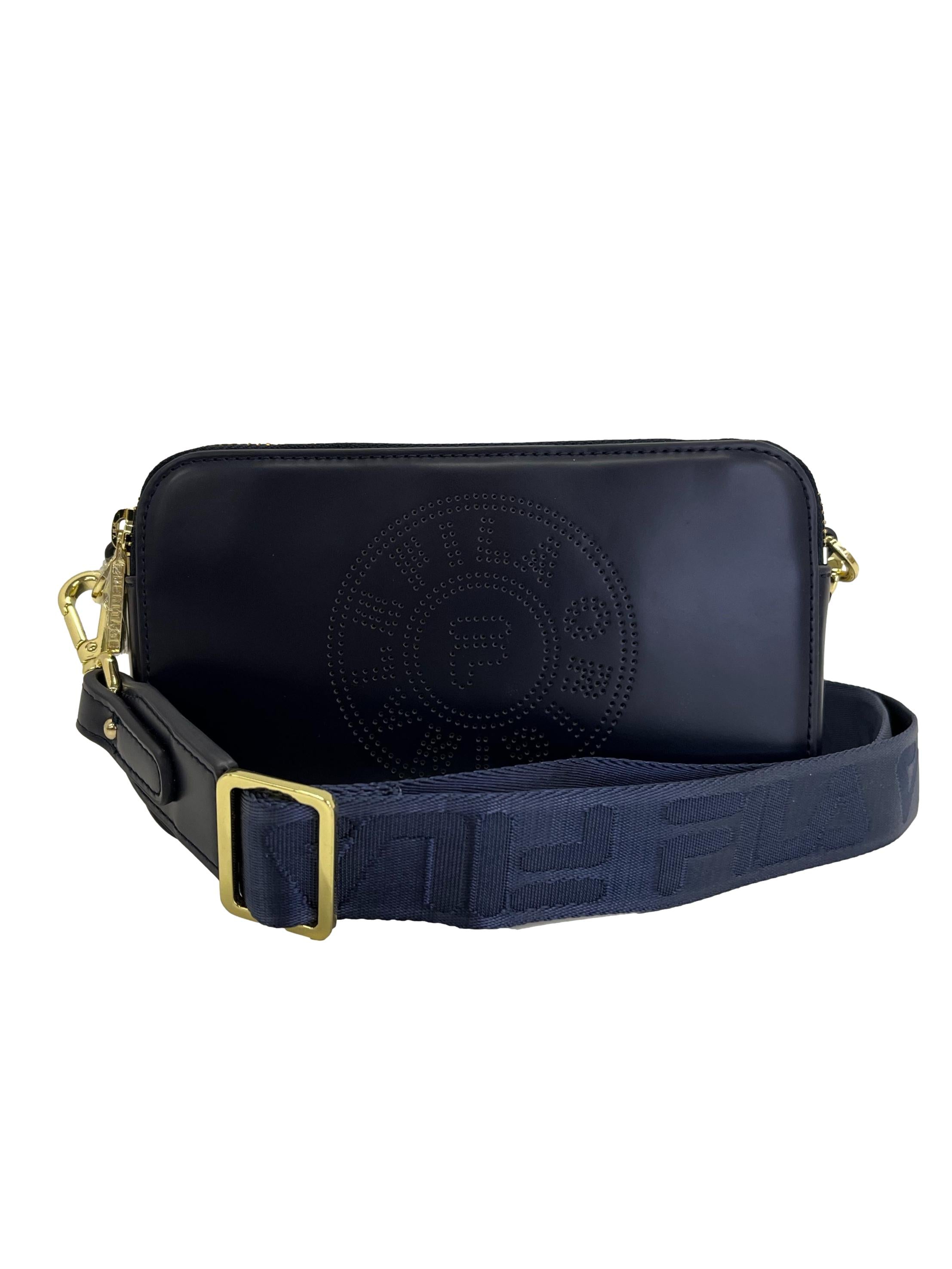 Navy Boxy Crossbody Bag