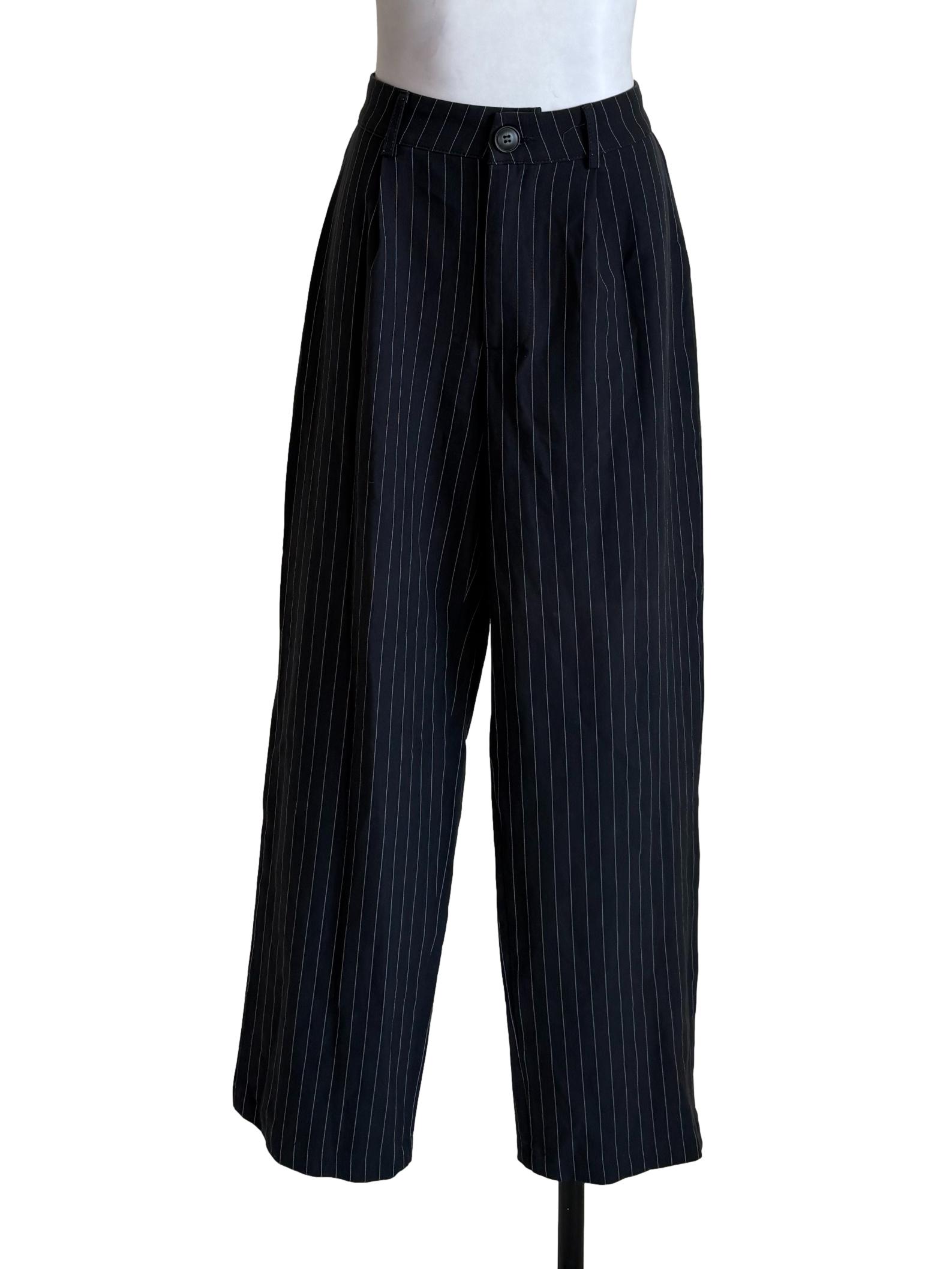Black Stripped Formal Pants