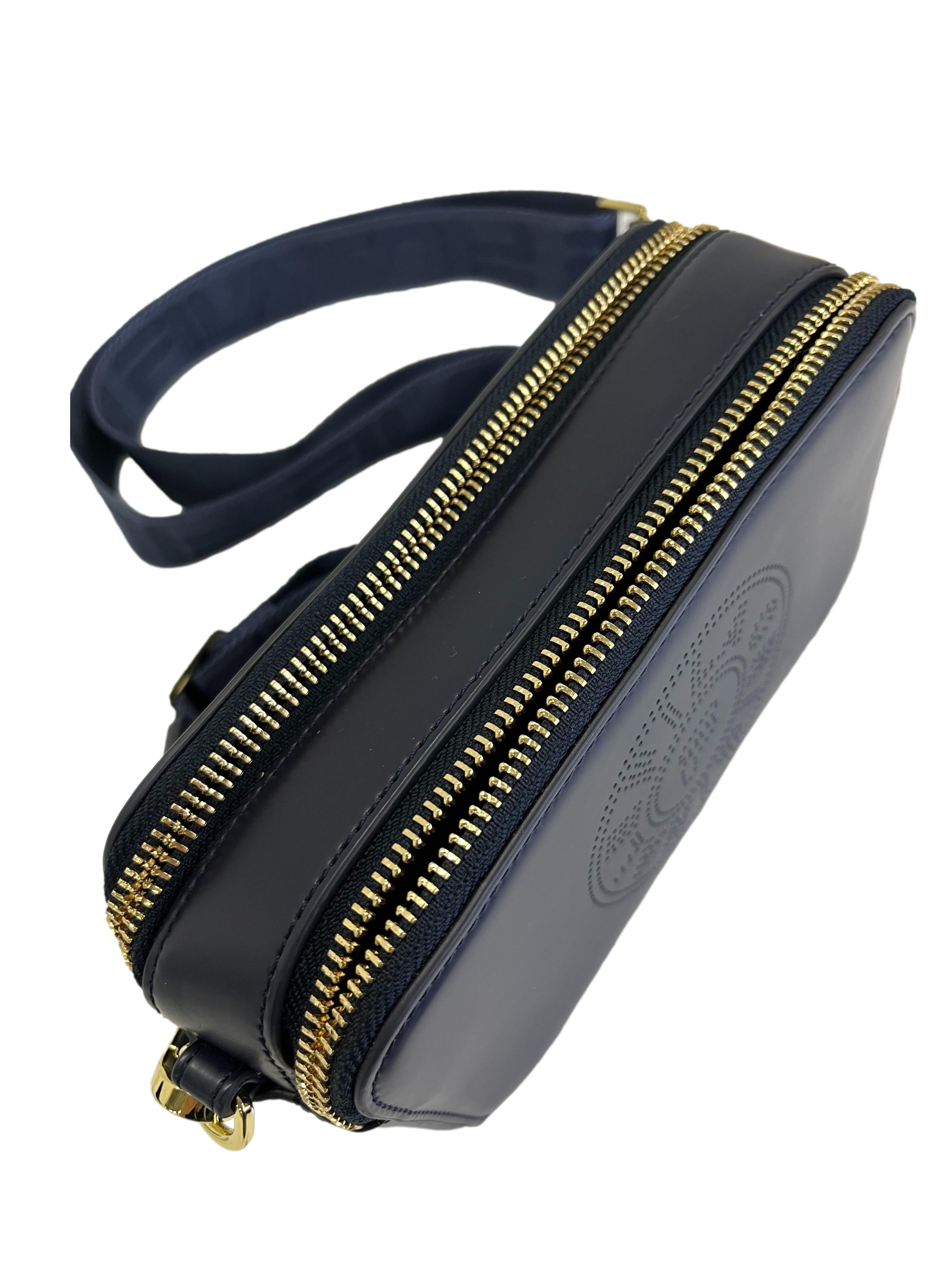 Navy Boxy Crossbody Bag