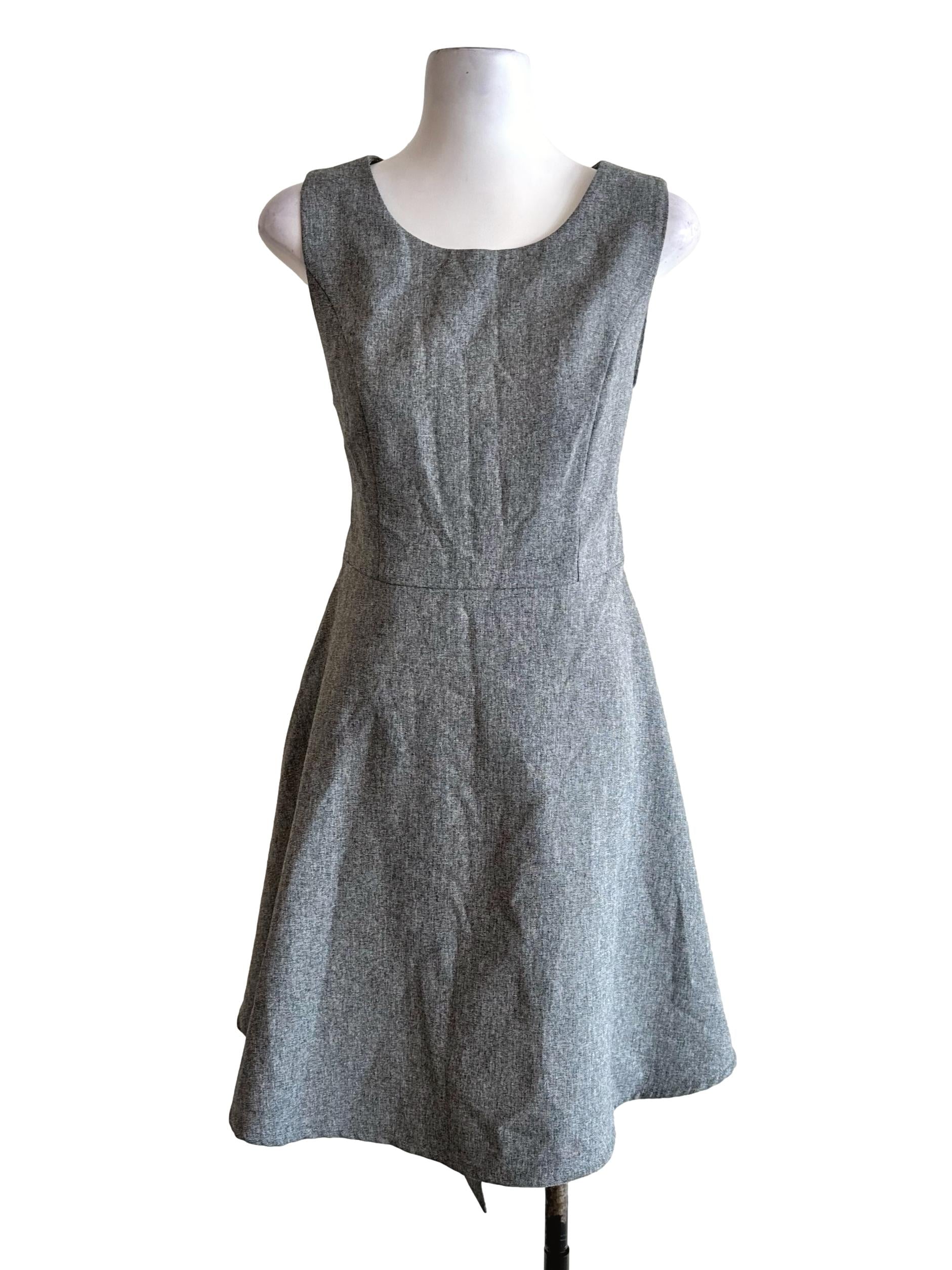 Fog Grey Textured Dress