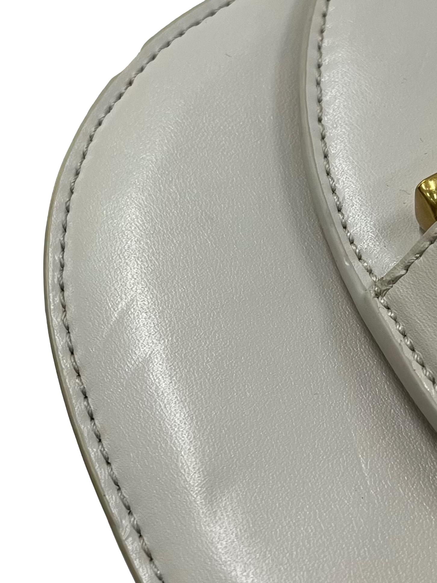 Cream Mini Gabine Saddle Bag