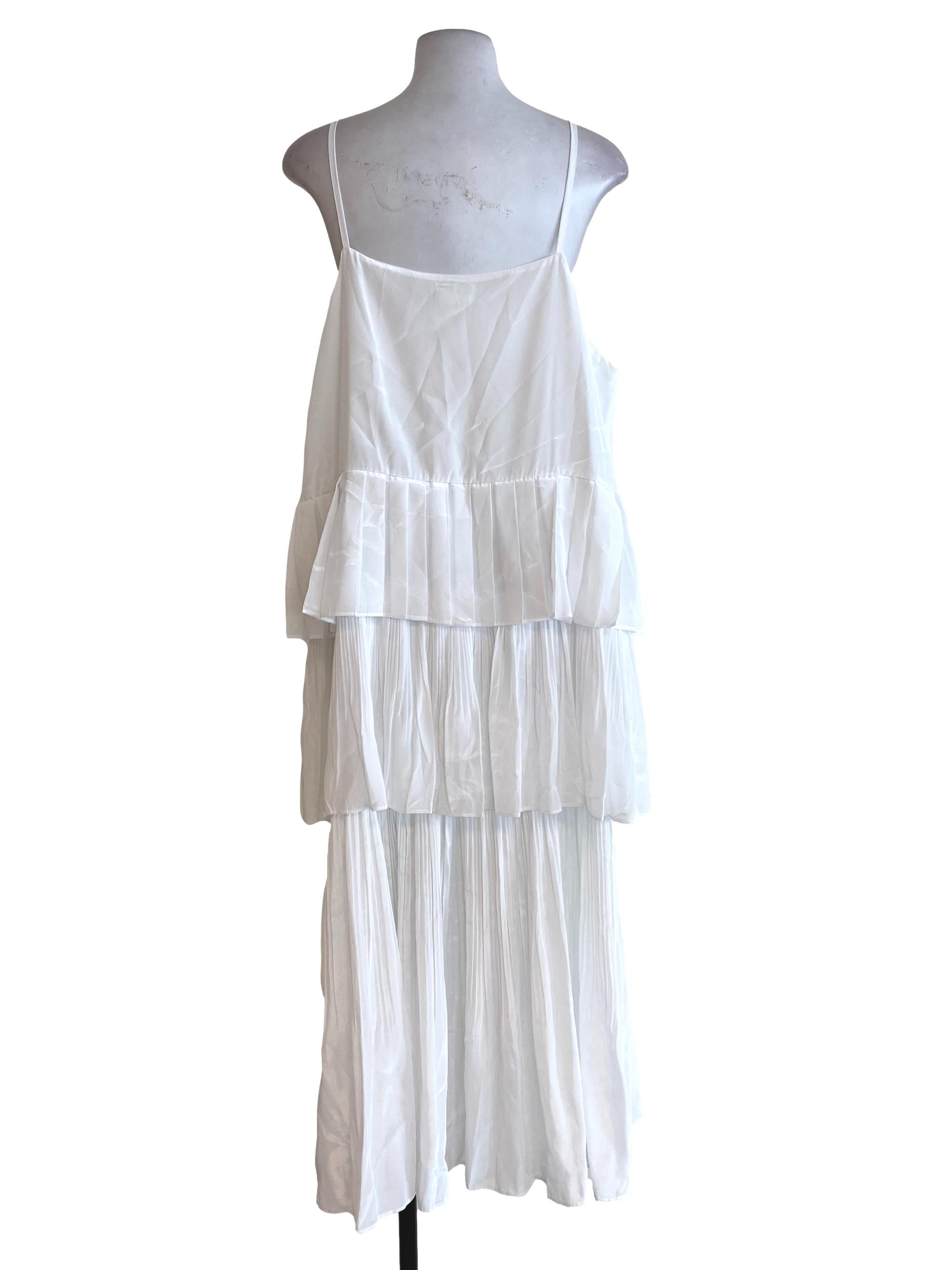 White Tiered Dress