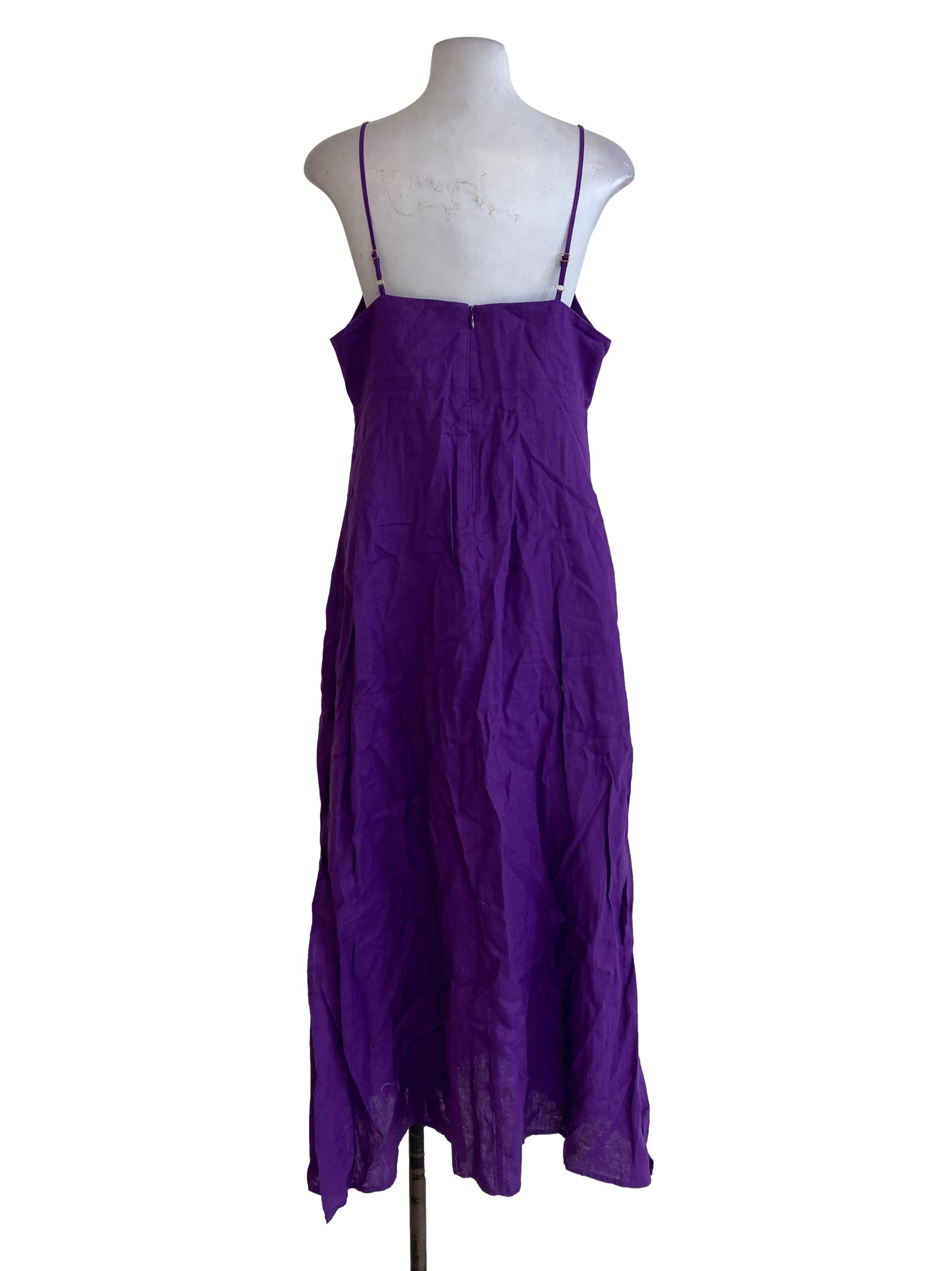 Purple Linen Dress