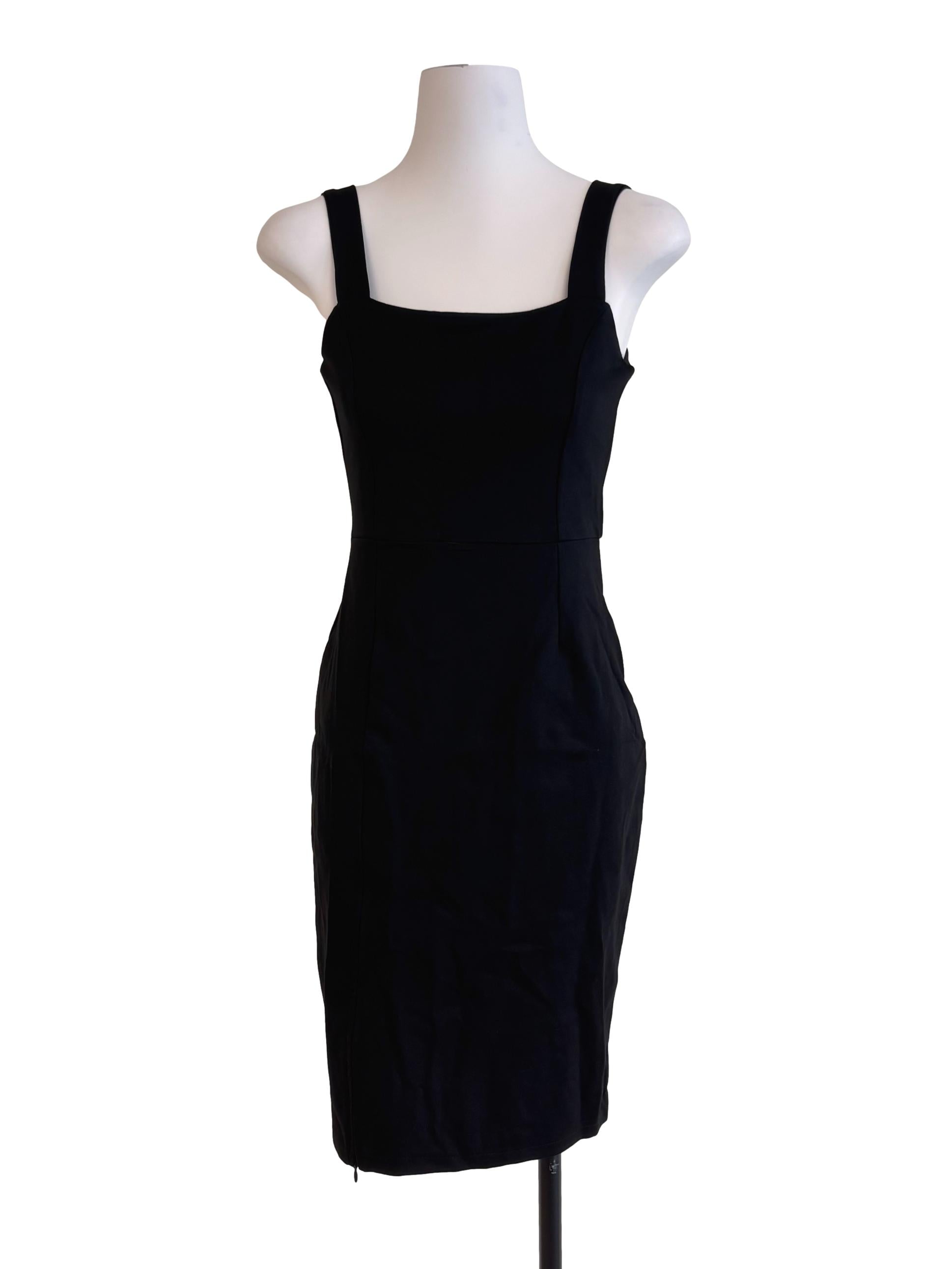 Black Square Neck Dress
