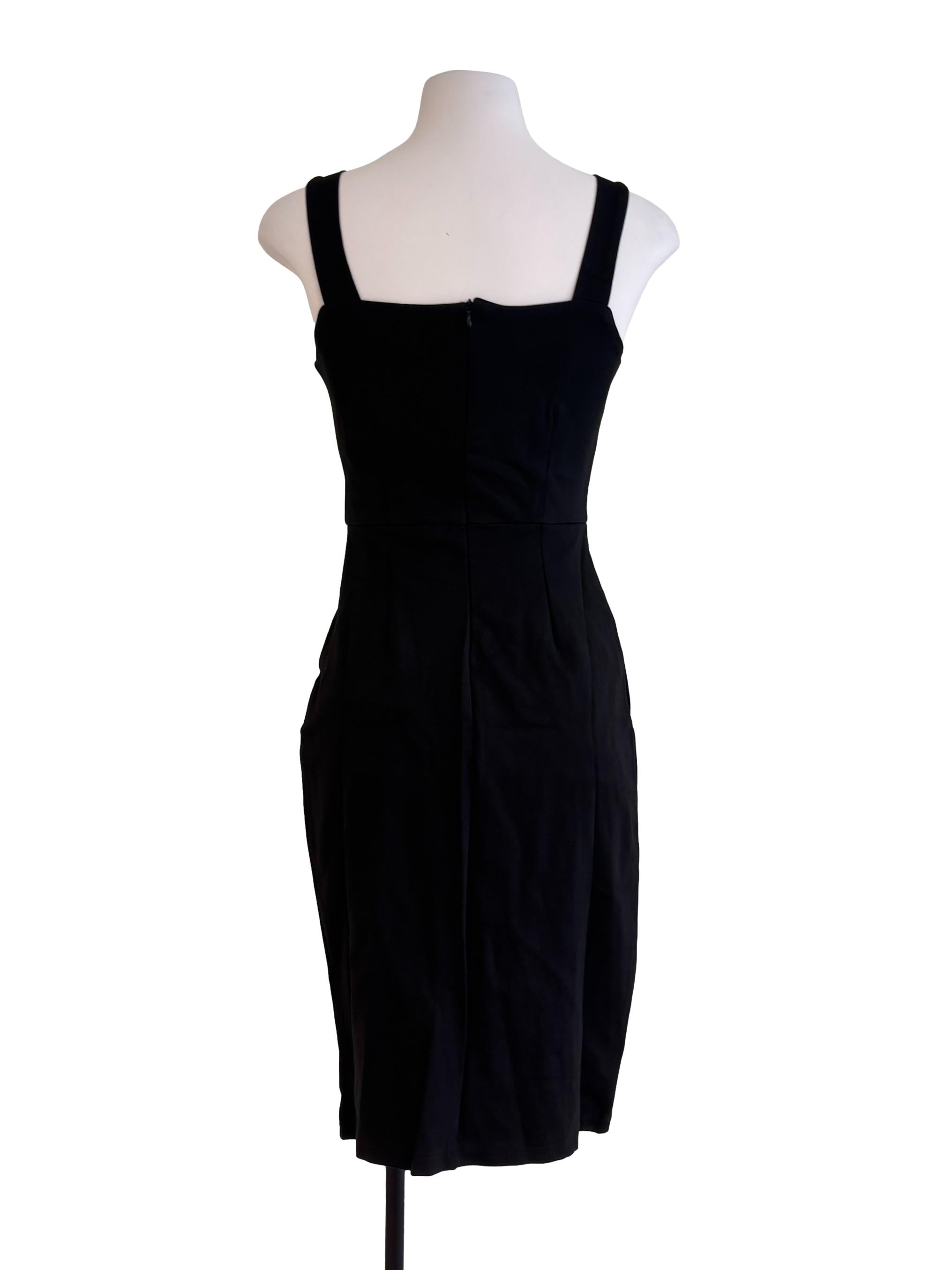 Black Square Neck Dress
