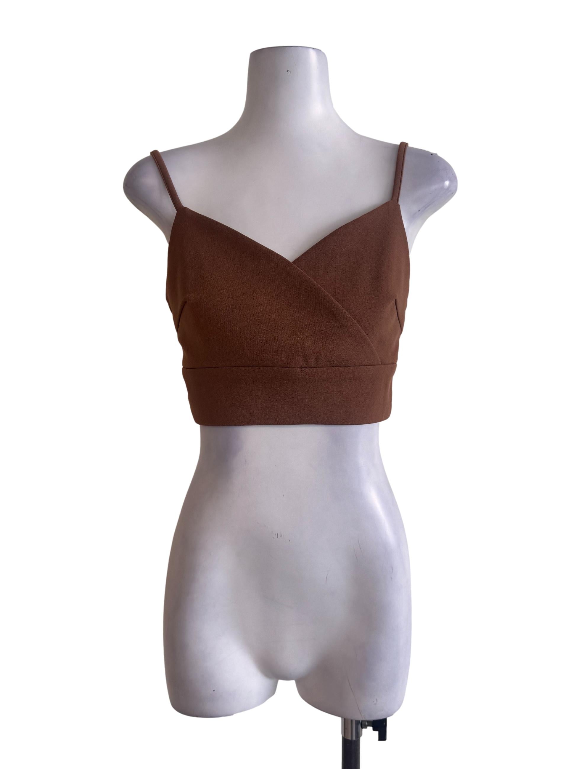Brown Crop Top