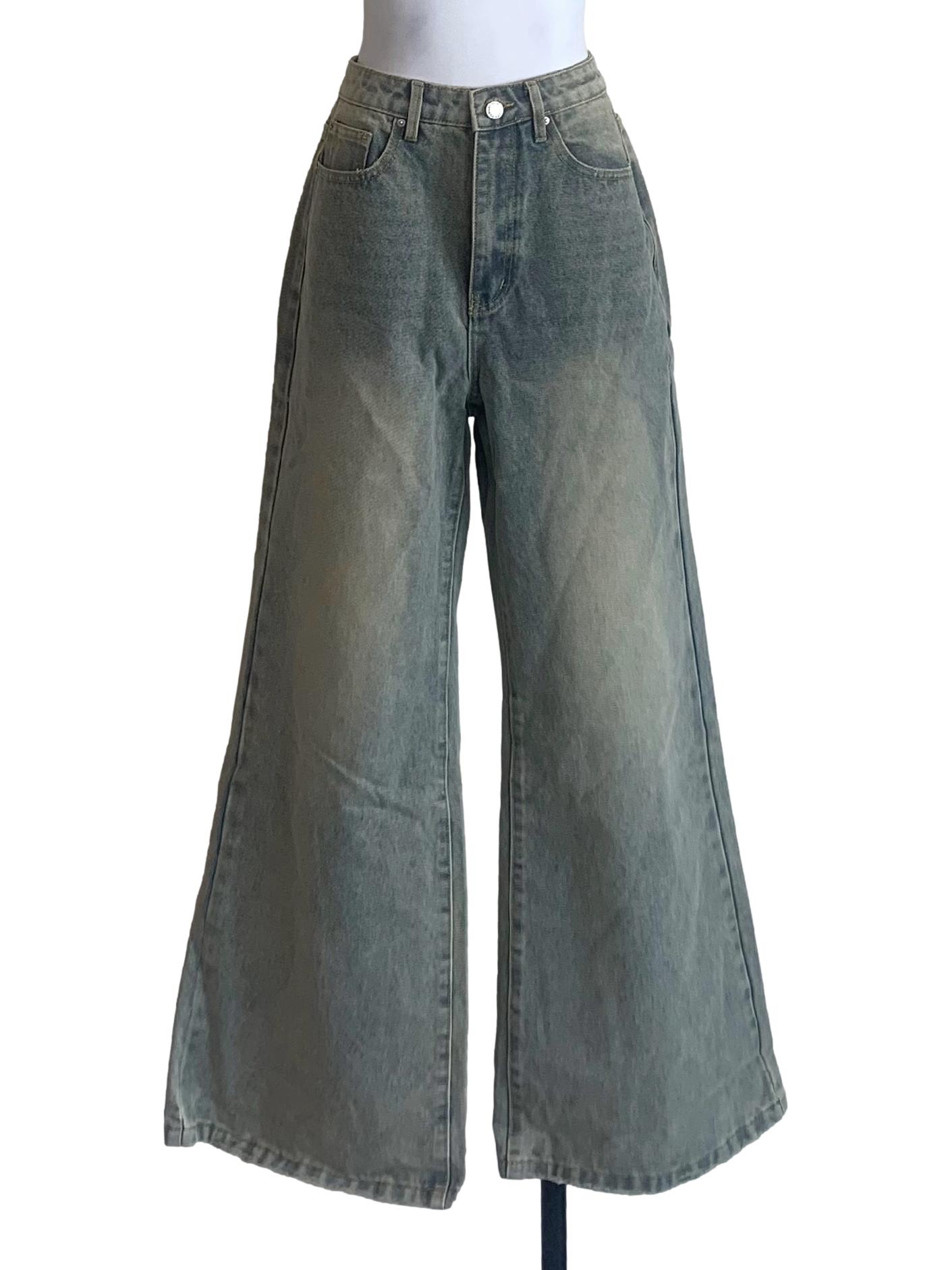 Slate Blue Flare Jeans YHF
