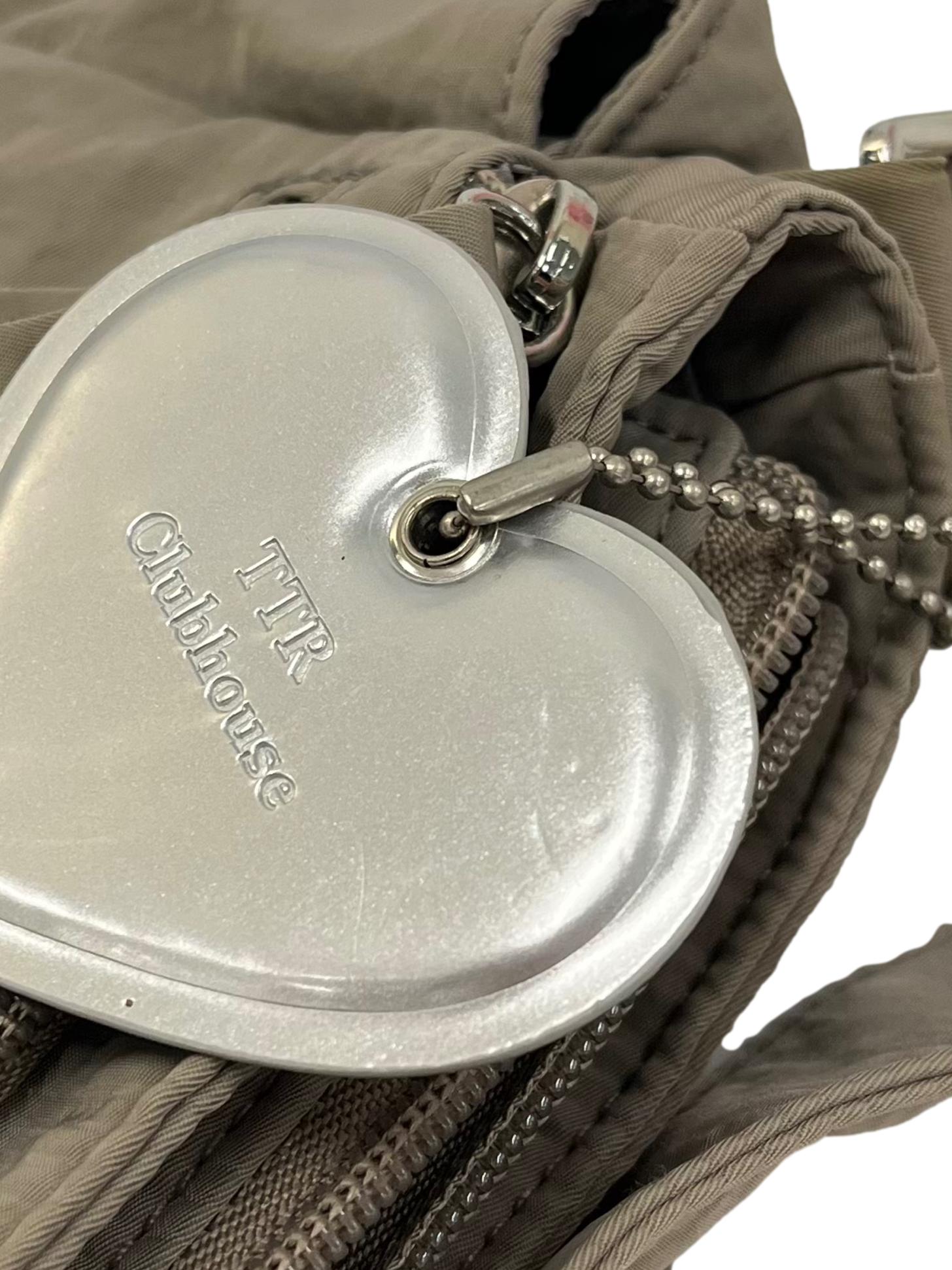 Greyish Brown Freddy Cargo Shoulder Bag