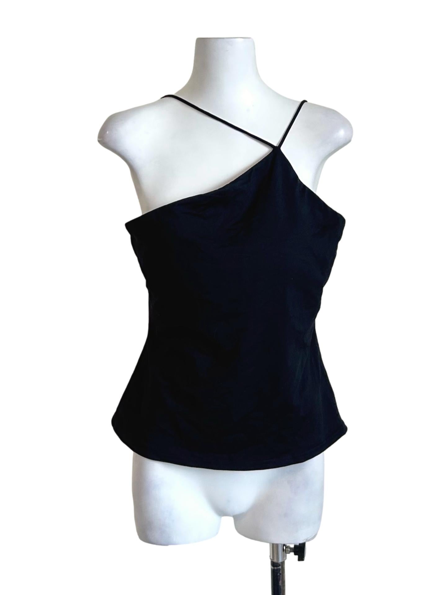 Black Cross Strap Top LB