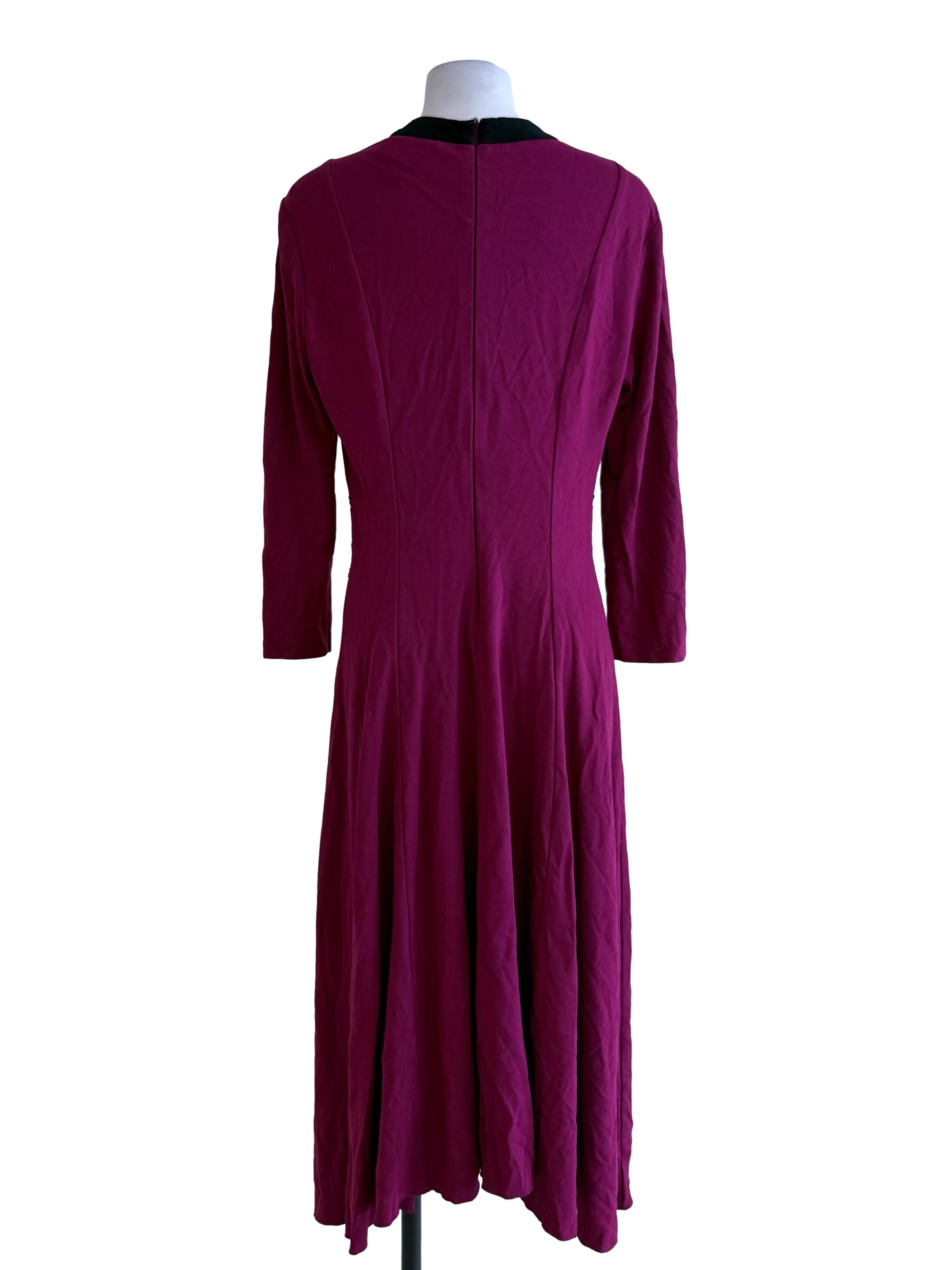Magenta Red Princess Cut Dress