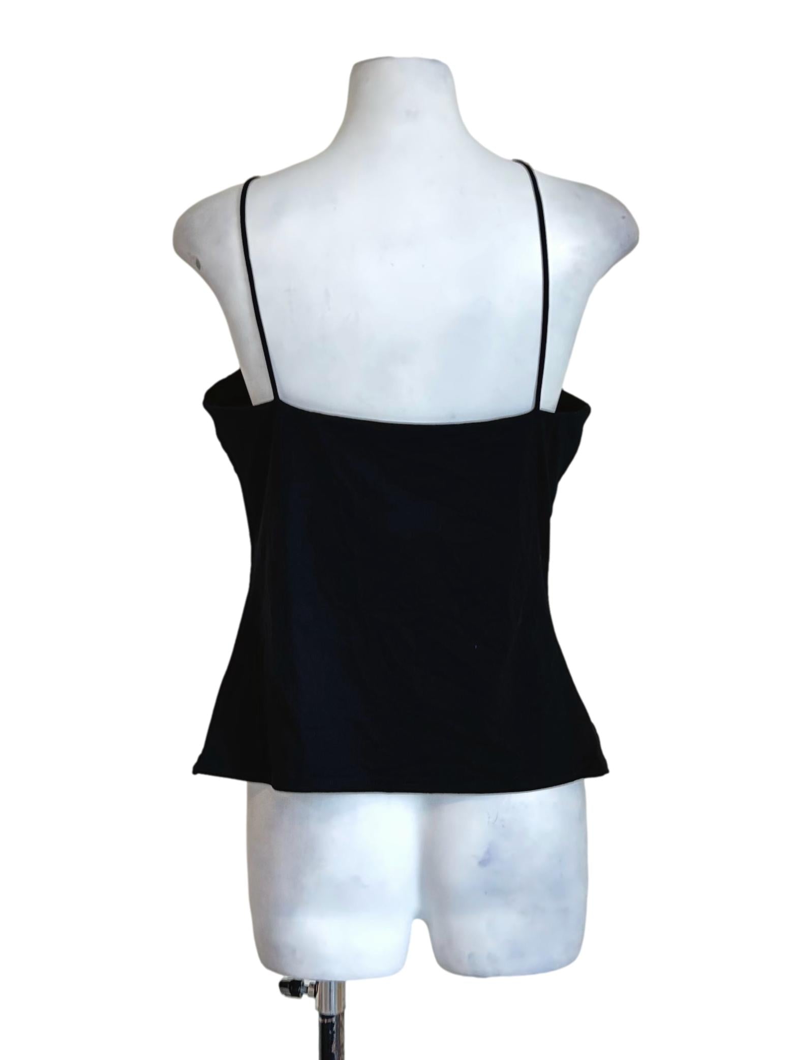 Black Cross Strap Top LB