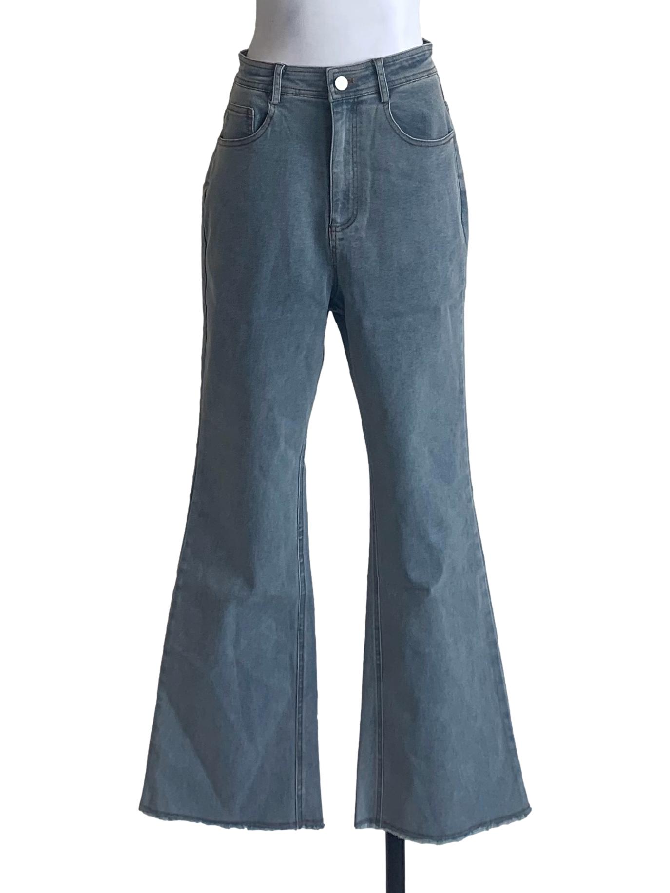 Stone Blue Boot-Cut Jeans