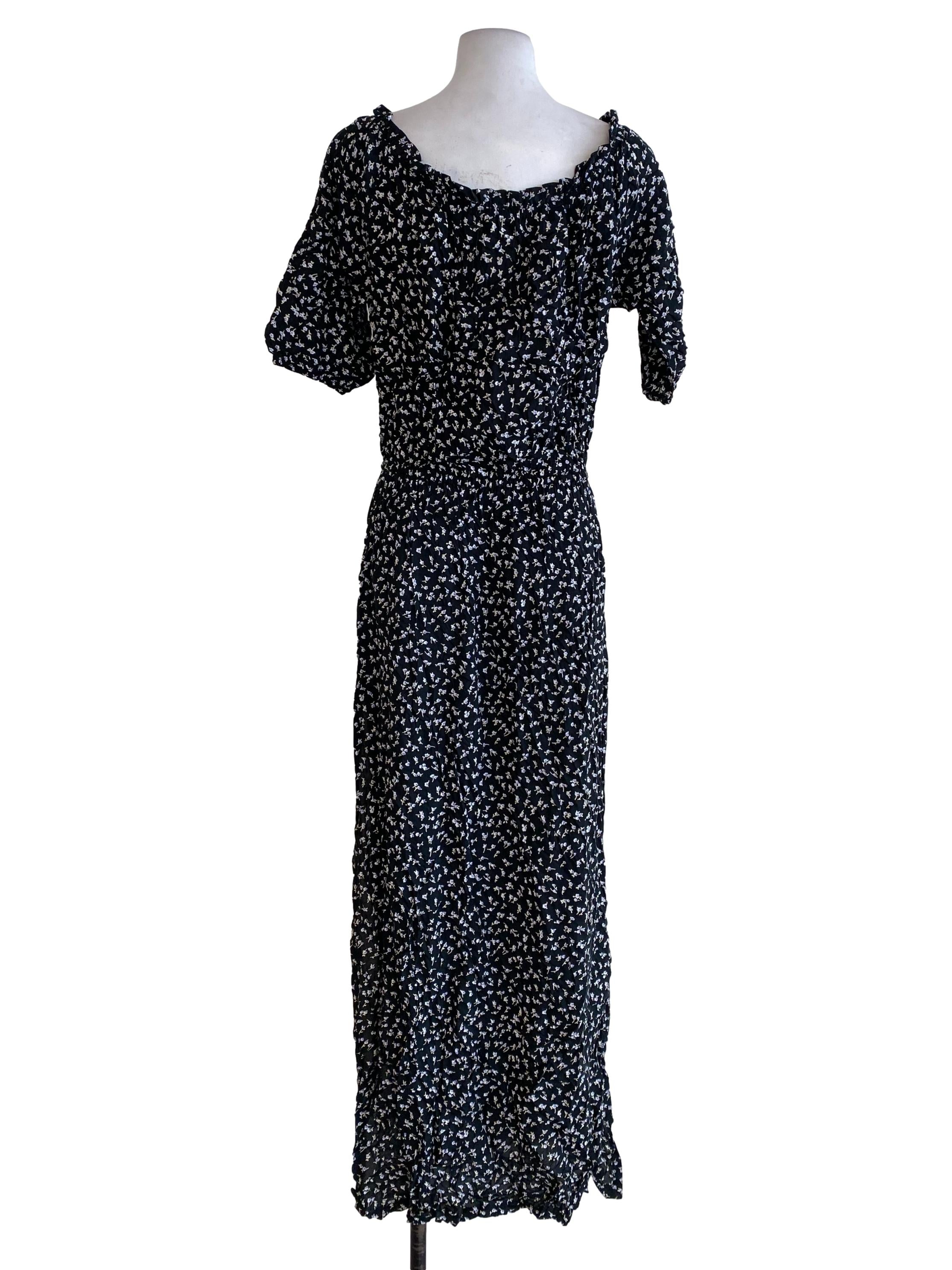 Black Floral Dress